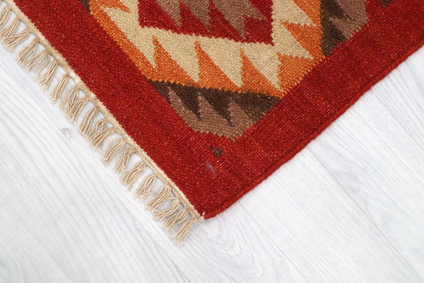 Indian Kelim Rug - Multicoloured - Flatweave Tribal design rug IKL042000 183 X 80  L