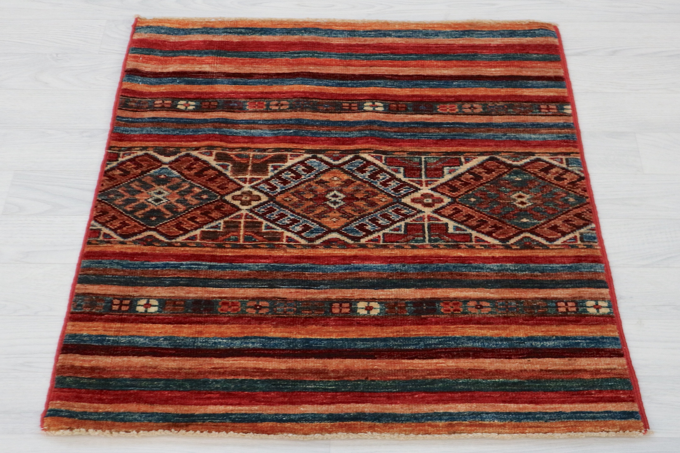 Fine Afghan Nomad Rug ANO006FIN B 89x62