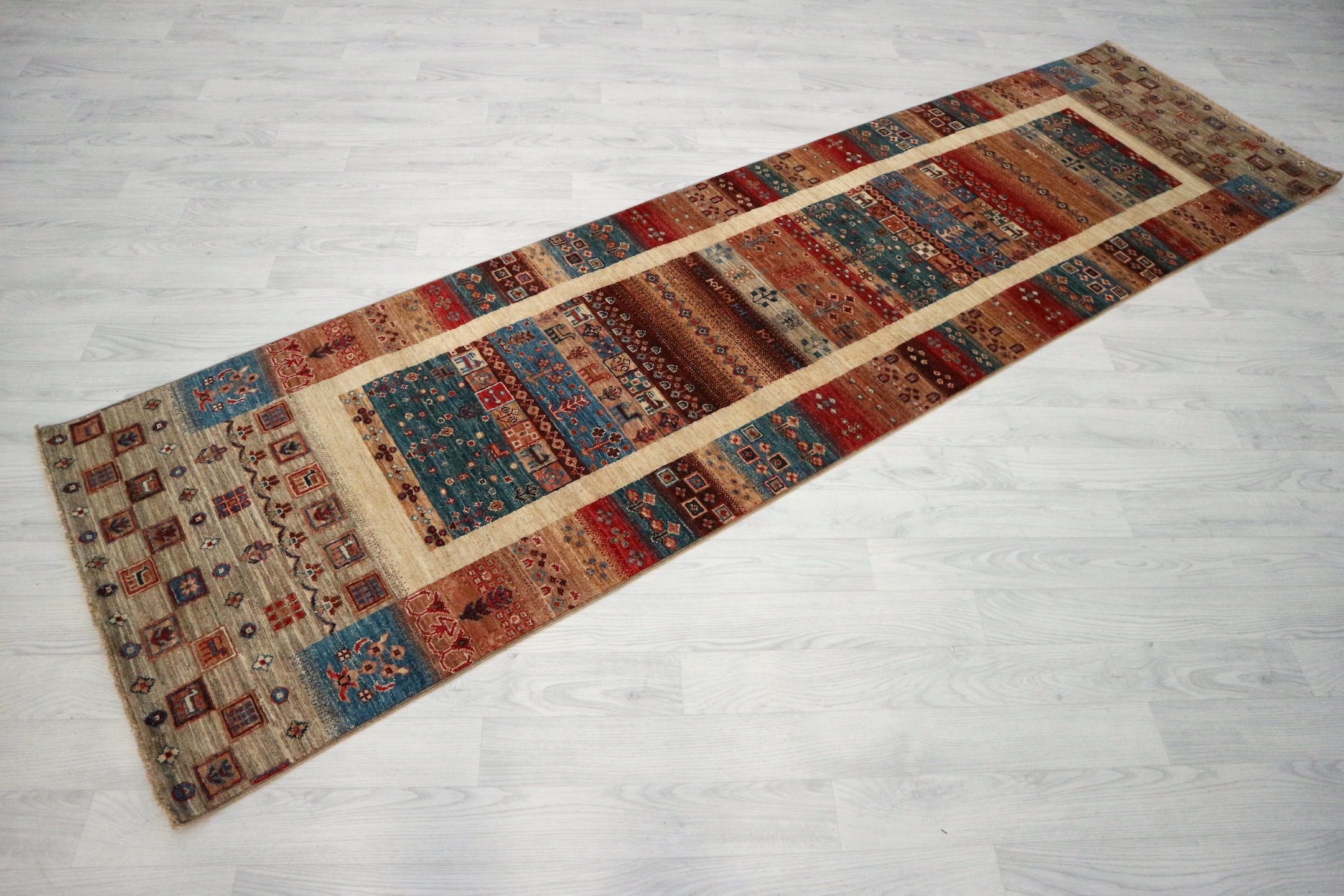 Fine Afghan Nomad Rug ANO047FIN 292x79