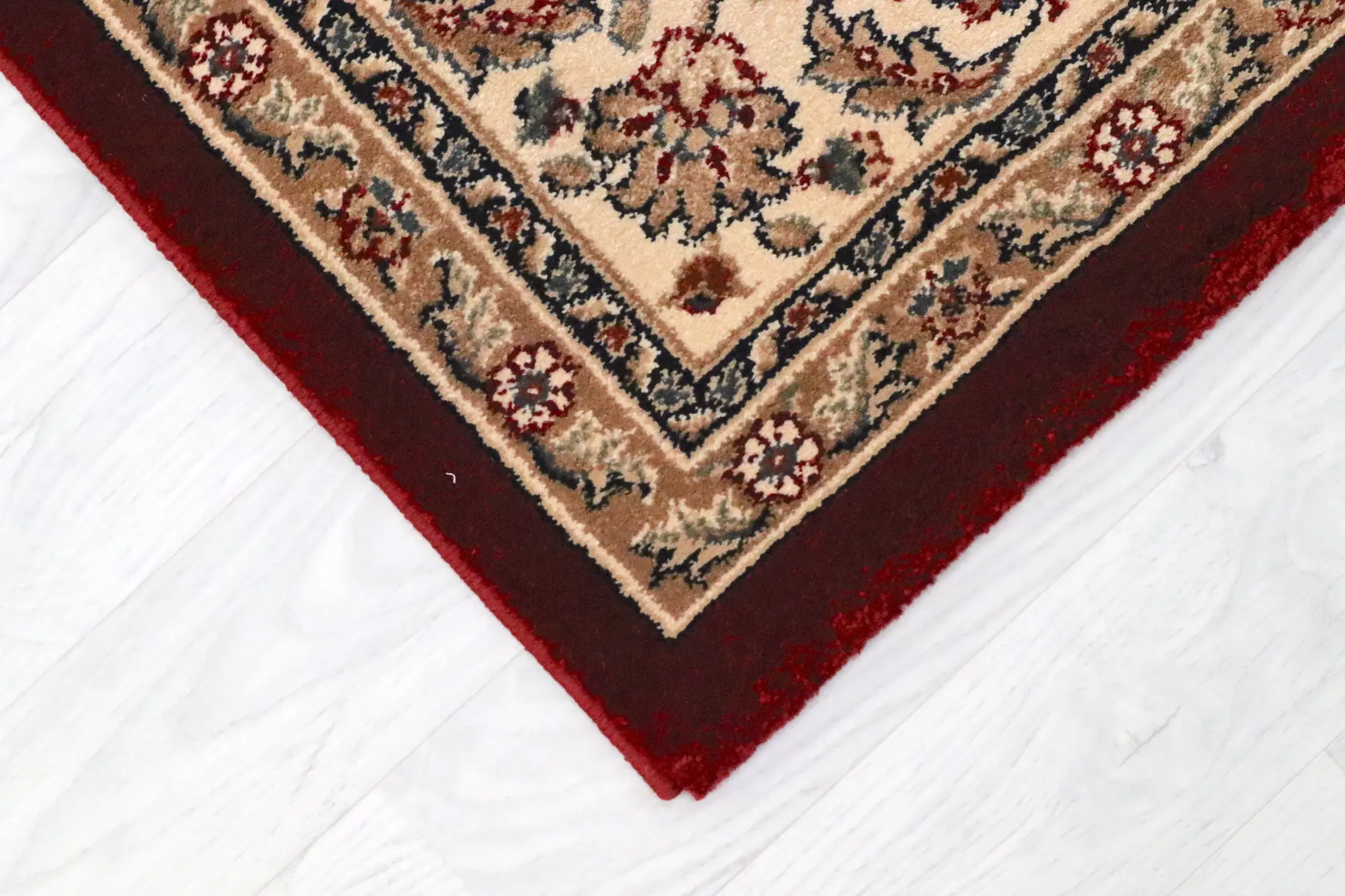 Kirman Machine Woven Rug - Red - ZKI001
