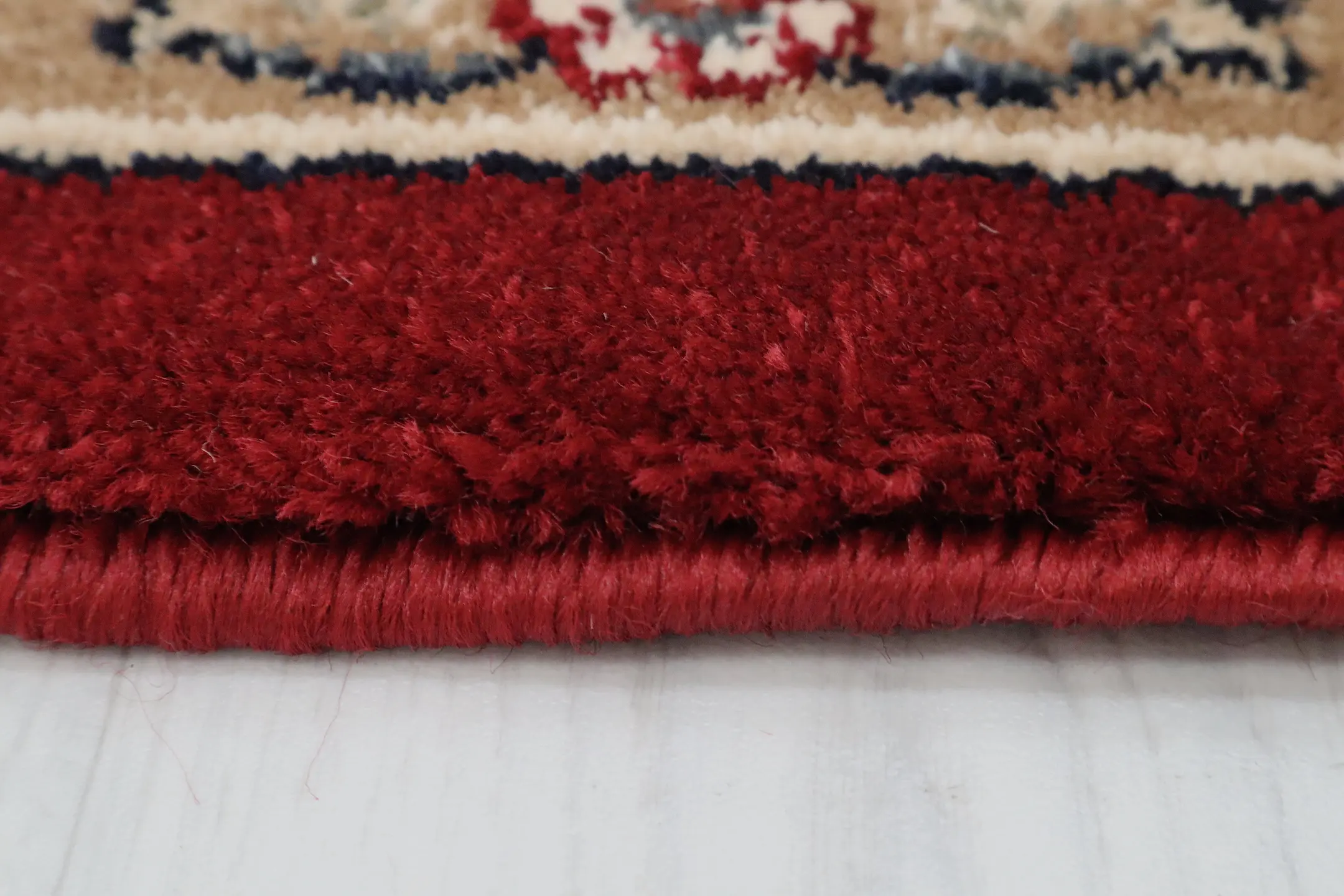 Kirman Machine Woven Rug - Red - ZKI001