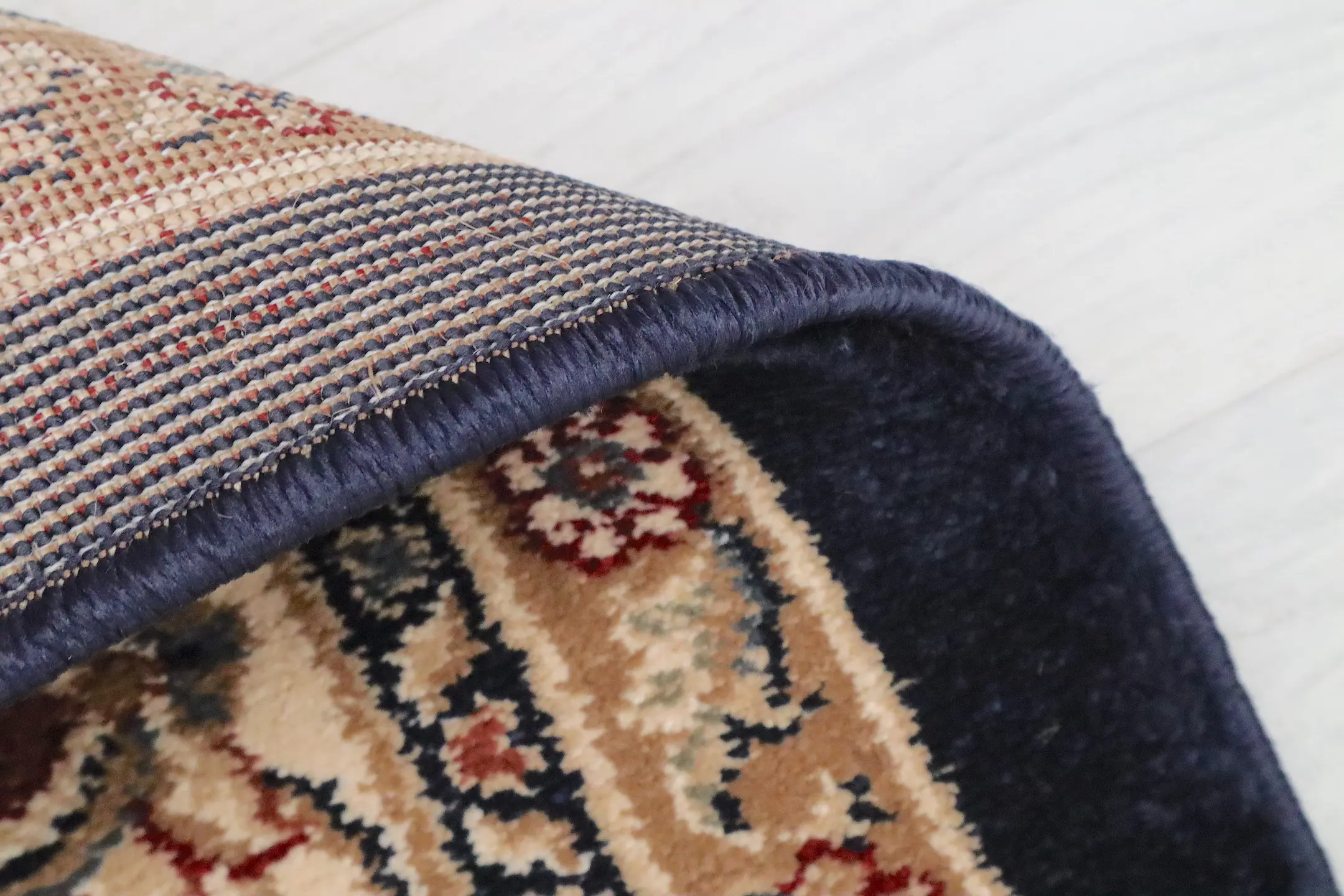 Kirman Machine Woven Rug - Blue - ZKI002