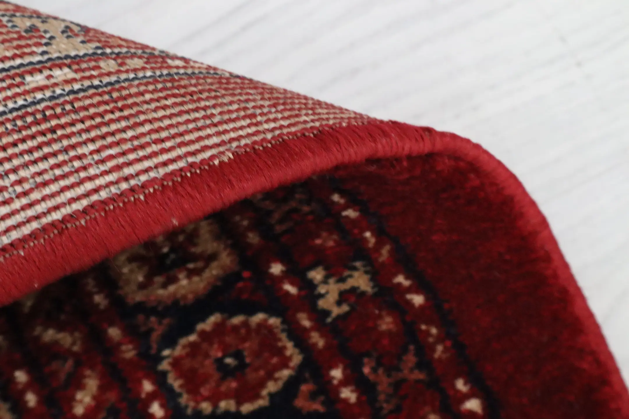 Kirman Machine Woven Rug - Red - ZKI005