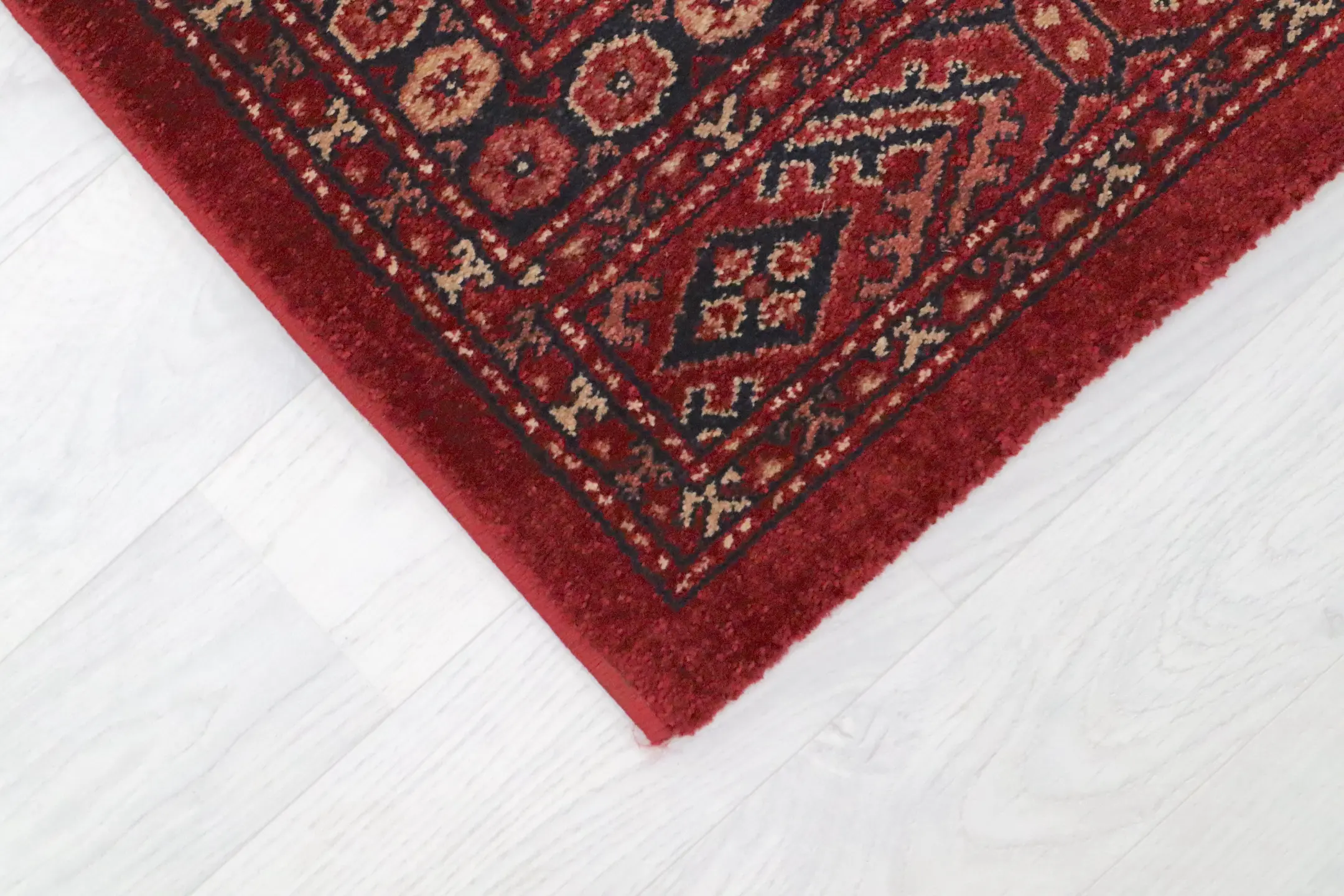 Kirman Machine Woven Rug - Red - ZKI005