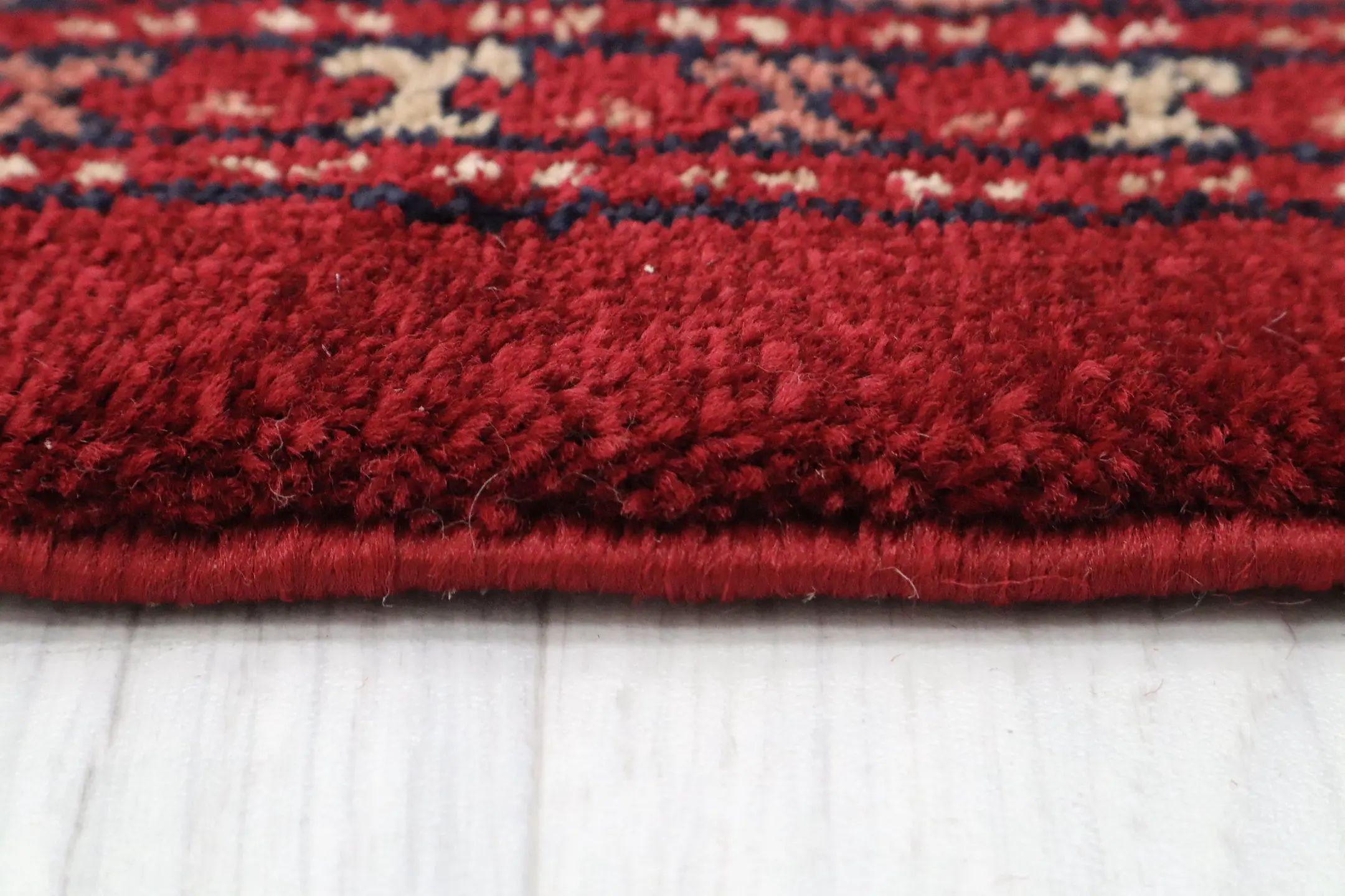 Kirman Machine Woven Rug - Red - ZKI005