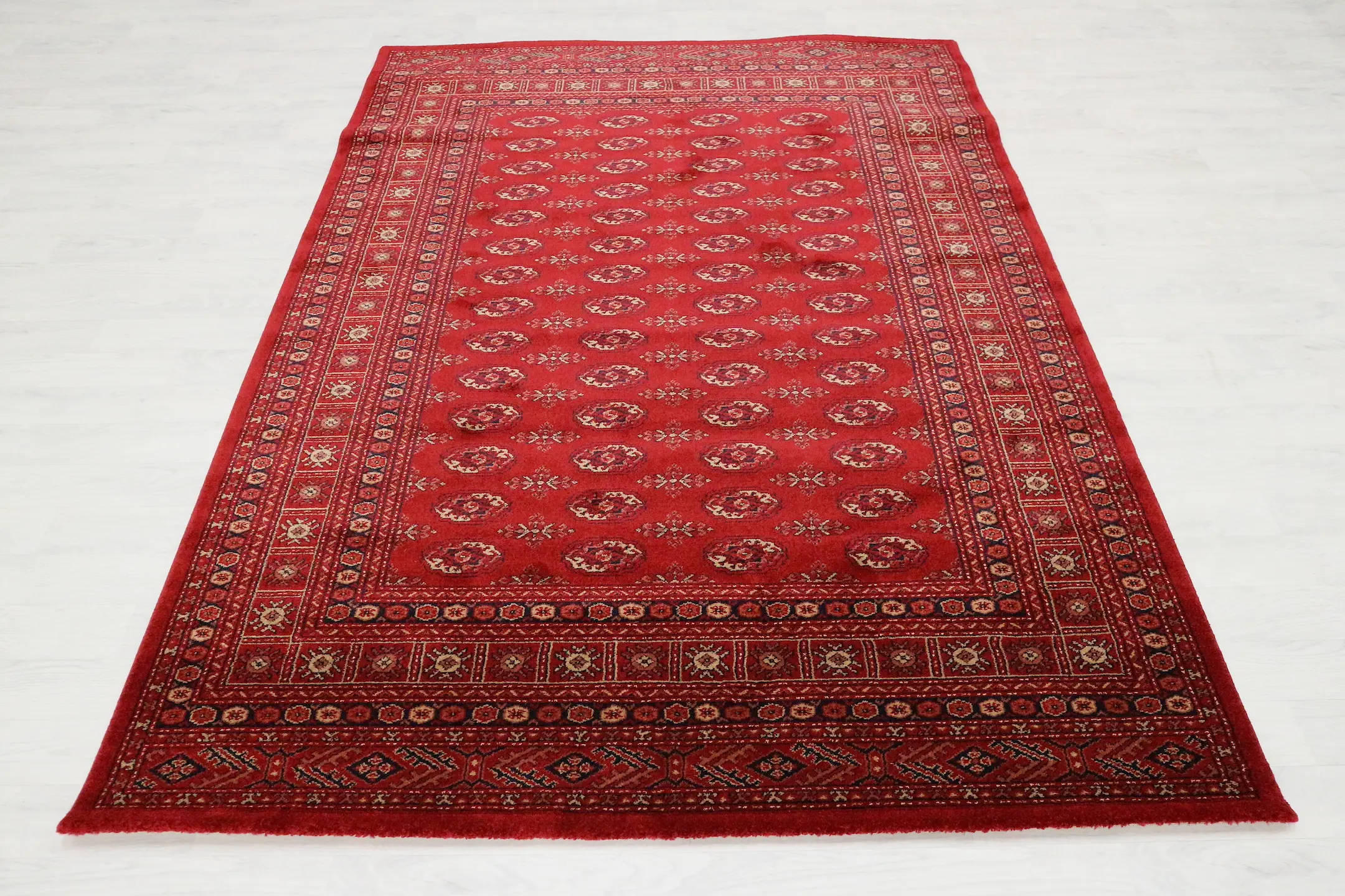 Kirman Machine Woven Rug - Red - ZKI005