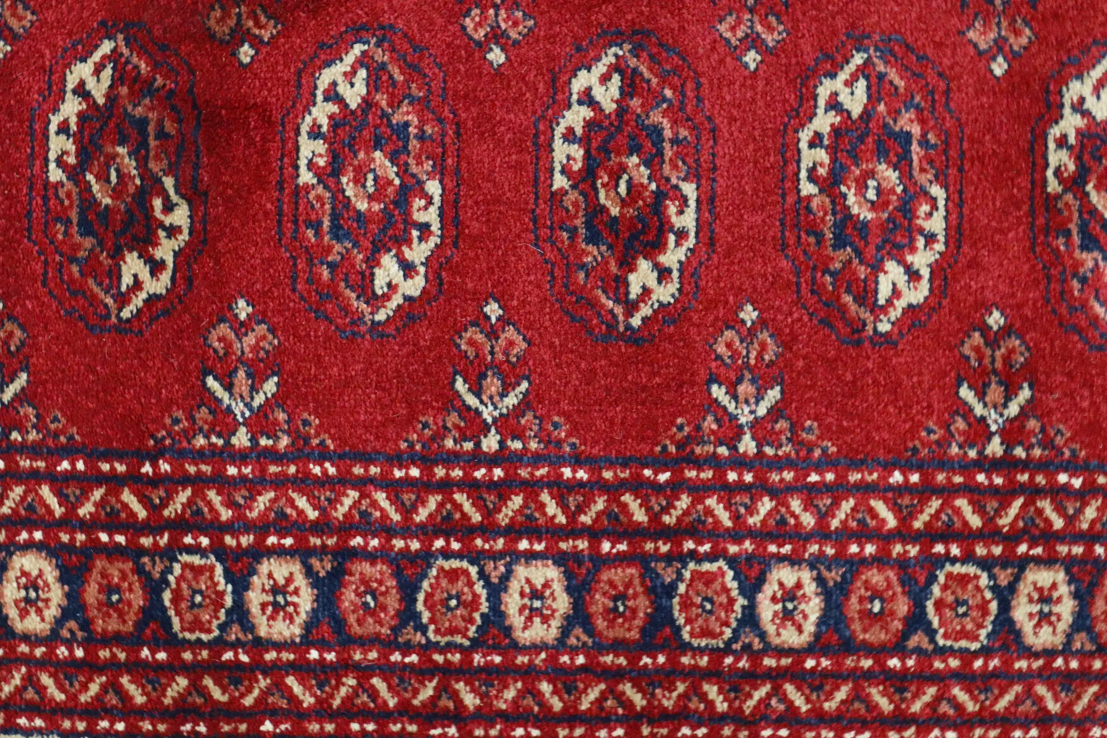 Kirman Machine Woven Rug - Red - ZKI005