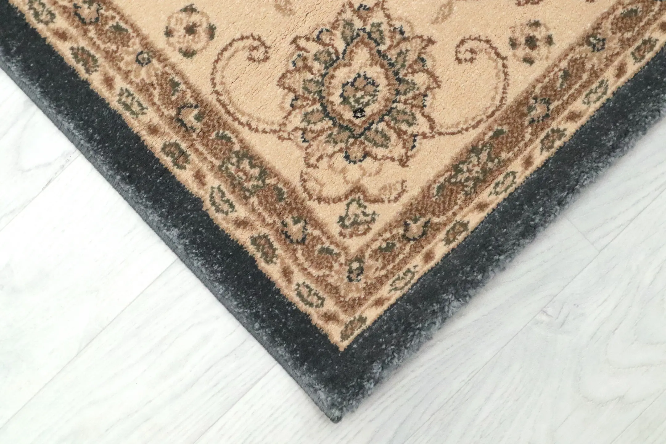 Kirman Machine Woven Rug - Blue - ZKI008