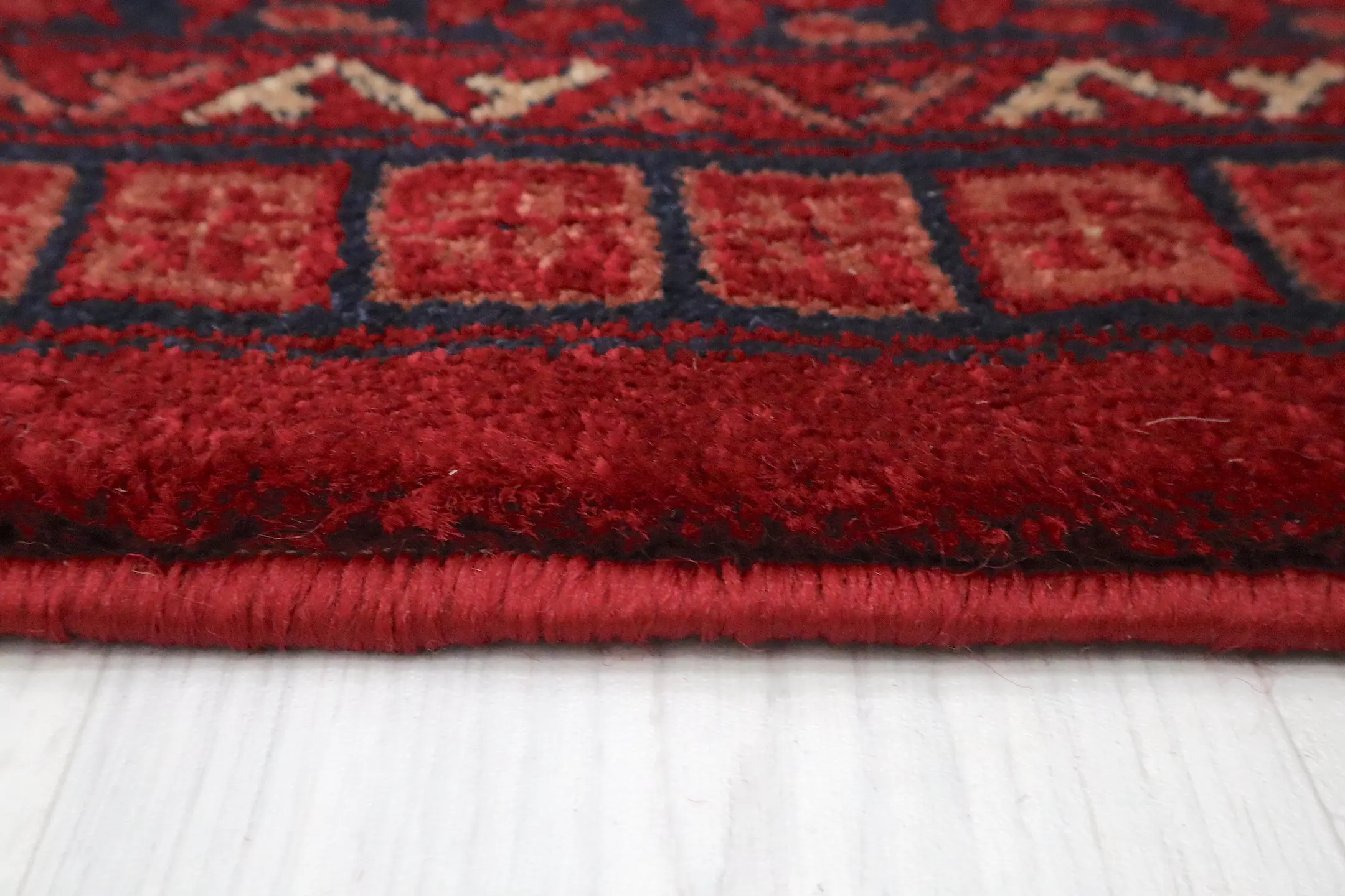 Kirman Machine Woven Rug - Red - ZKI009