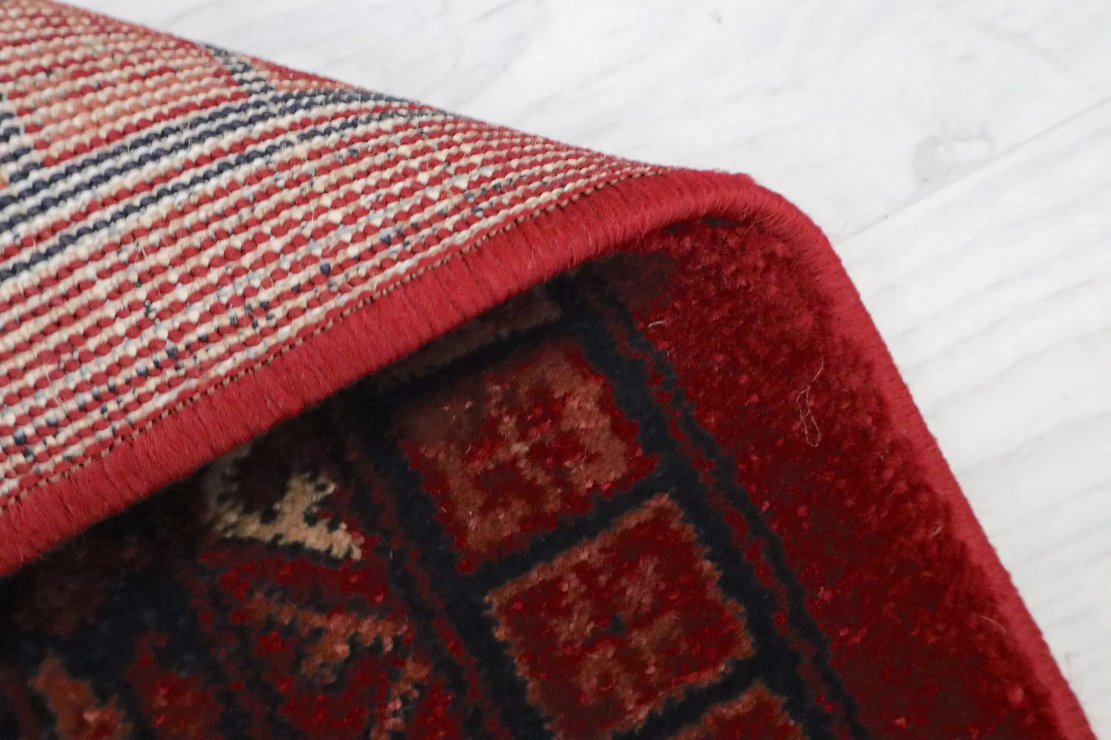 Kirman Machine Woven Rug - Red - ZKI009