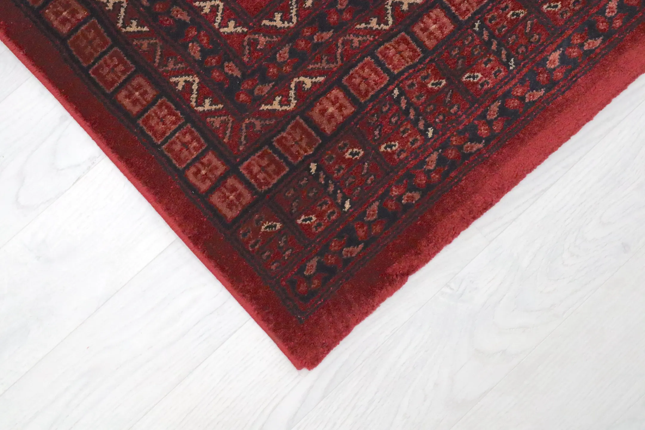 Kirman Machine Woven Rug - Red - ZKI009