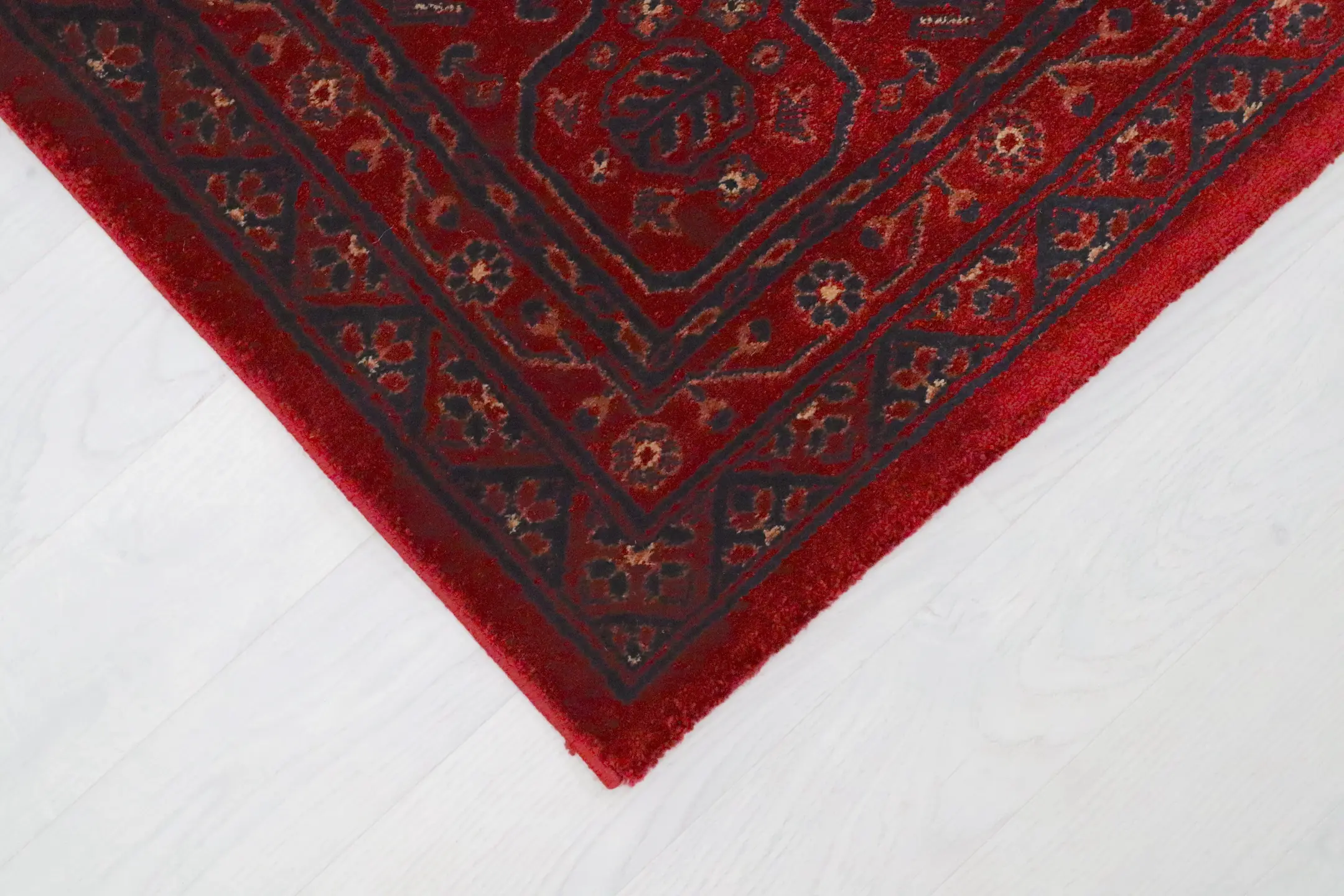 Kirman Machine Woven Rug - Red - ZKI010