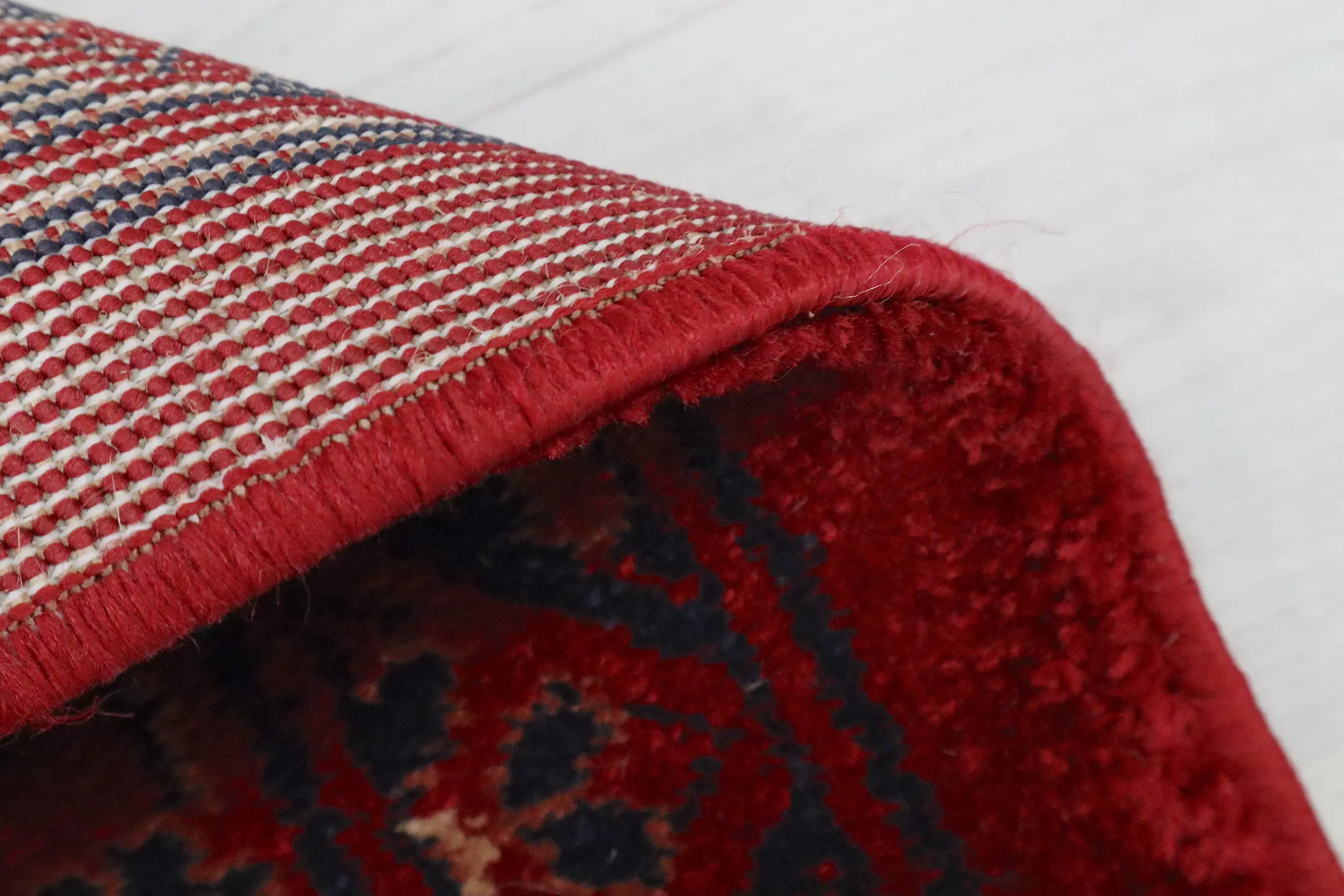 Kirman Machine Woven Rug - Red - ZKI010
