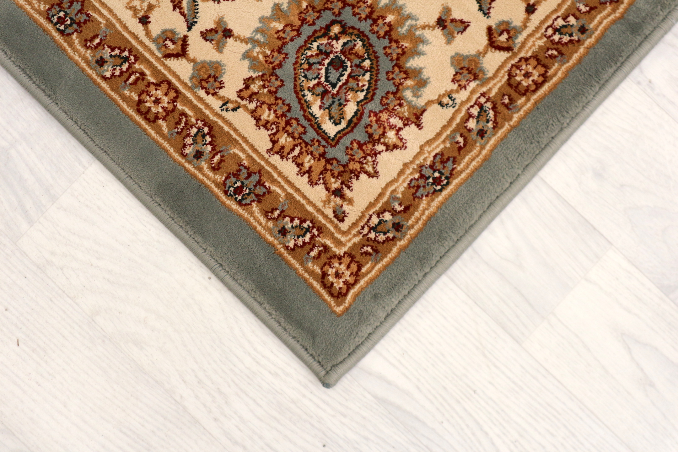 Kirman Machine Woven Rug - Blue - ZKI020