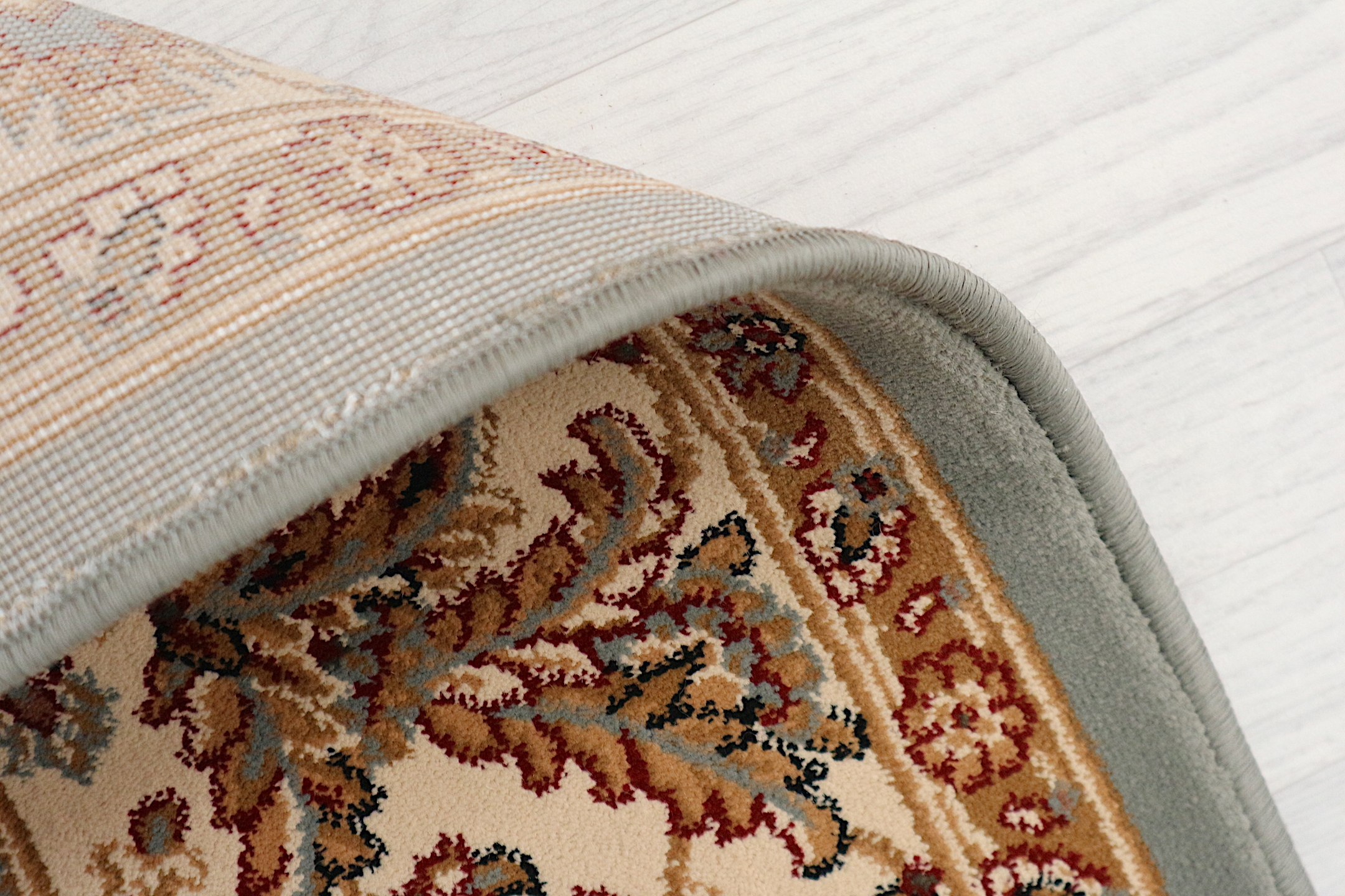 Kirman Machine Woven Rug - Blue - ZKI020