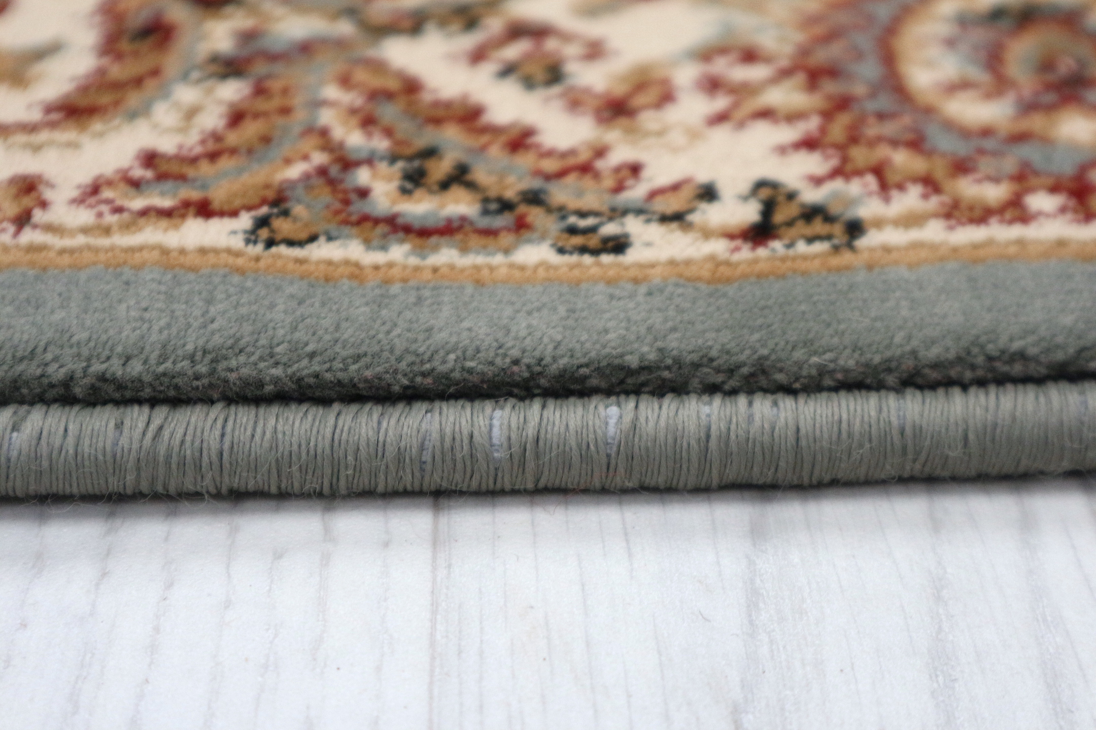Kirman Machine Woven Rug - Blue - ZKI020