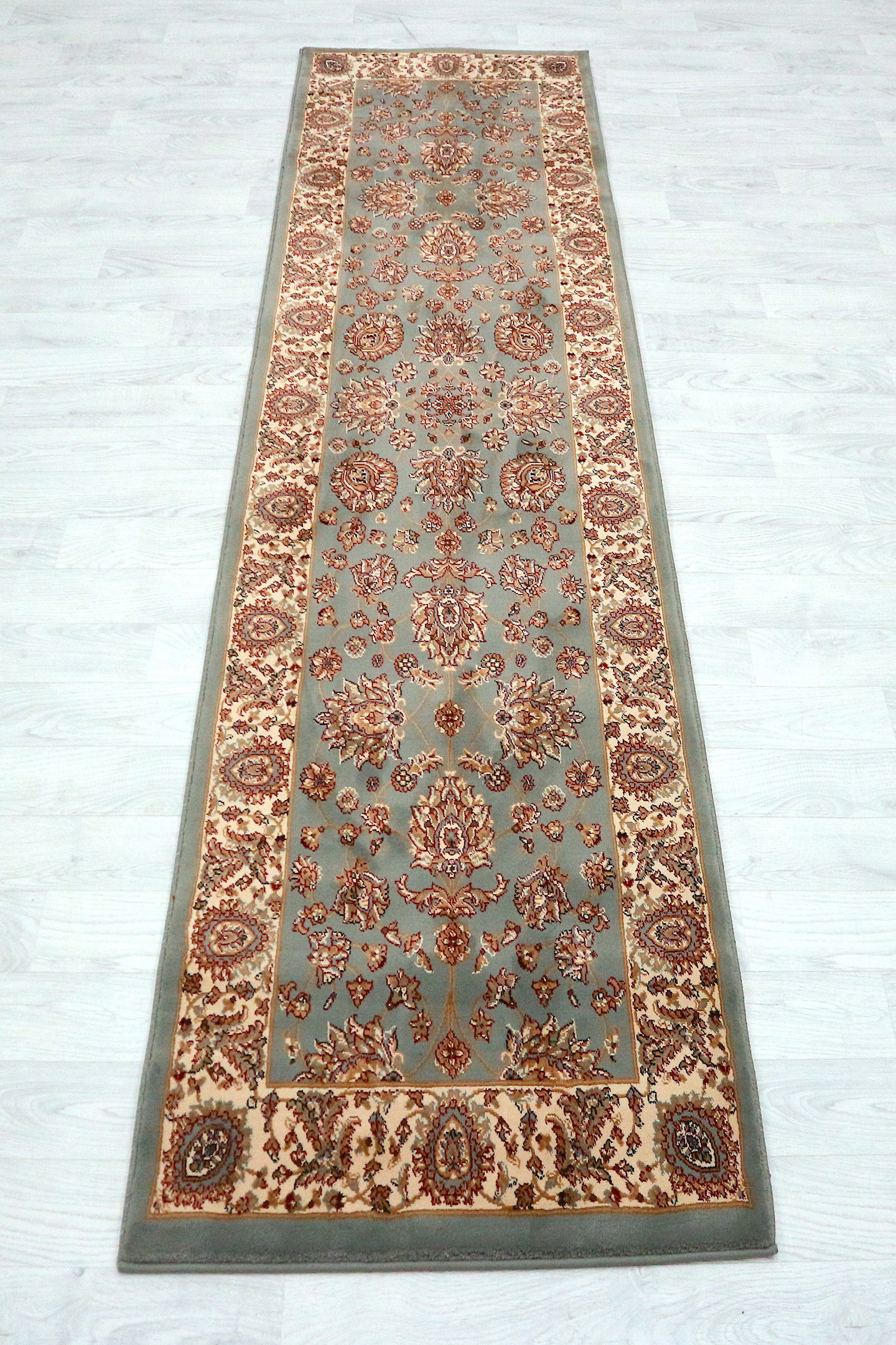 Kirman Machine Woven Rug - Blue - ZKI020