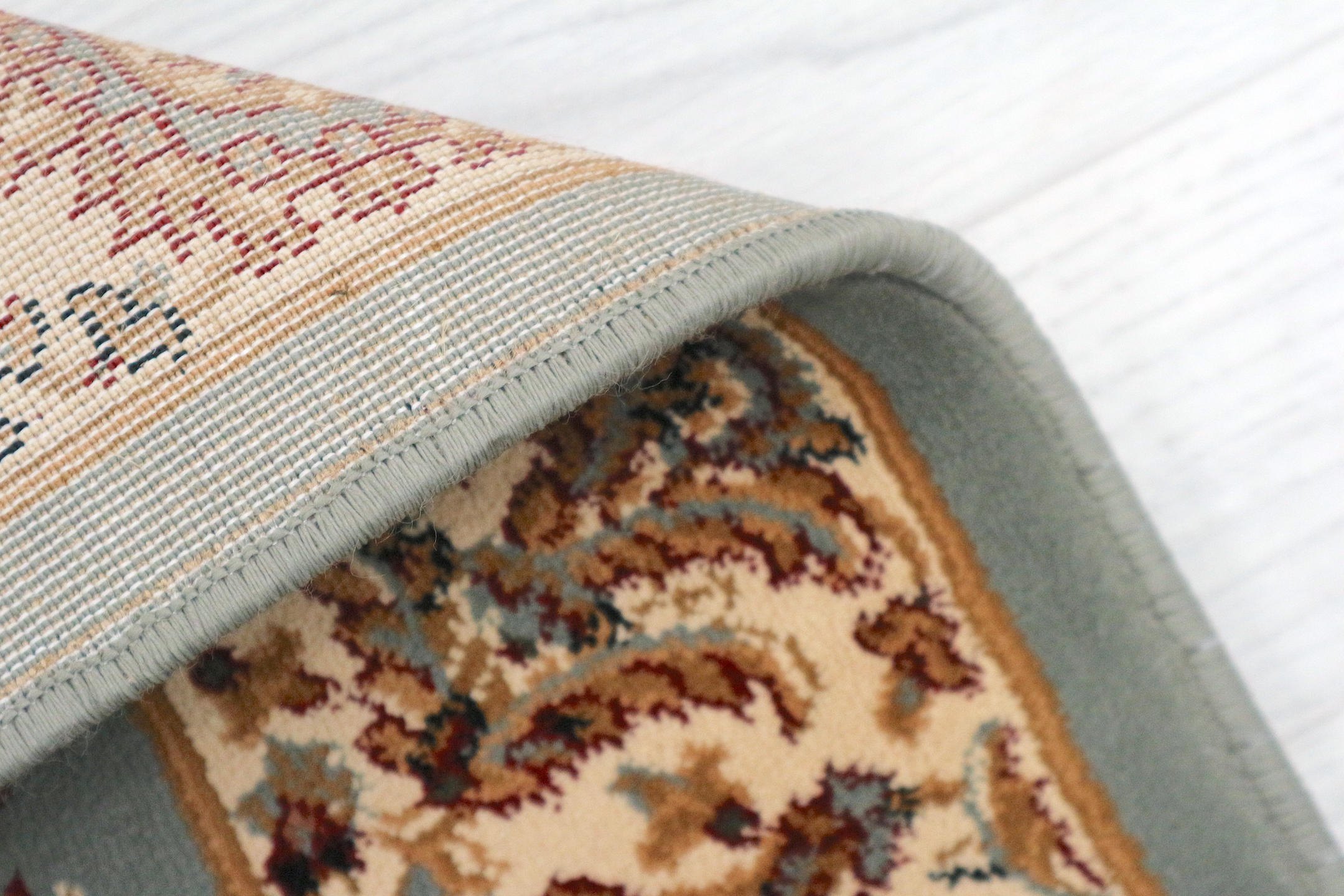 Kirman Machine Woven Rug - Blue - ZKI020