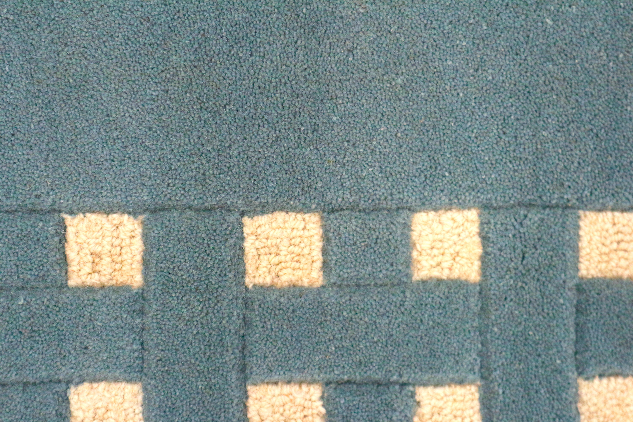 Basket Weave Design rug - 100% wool Indian rug HMP311