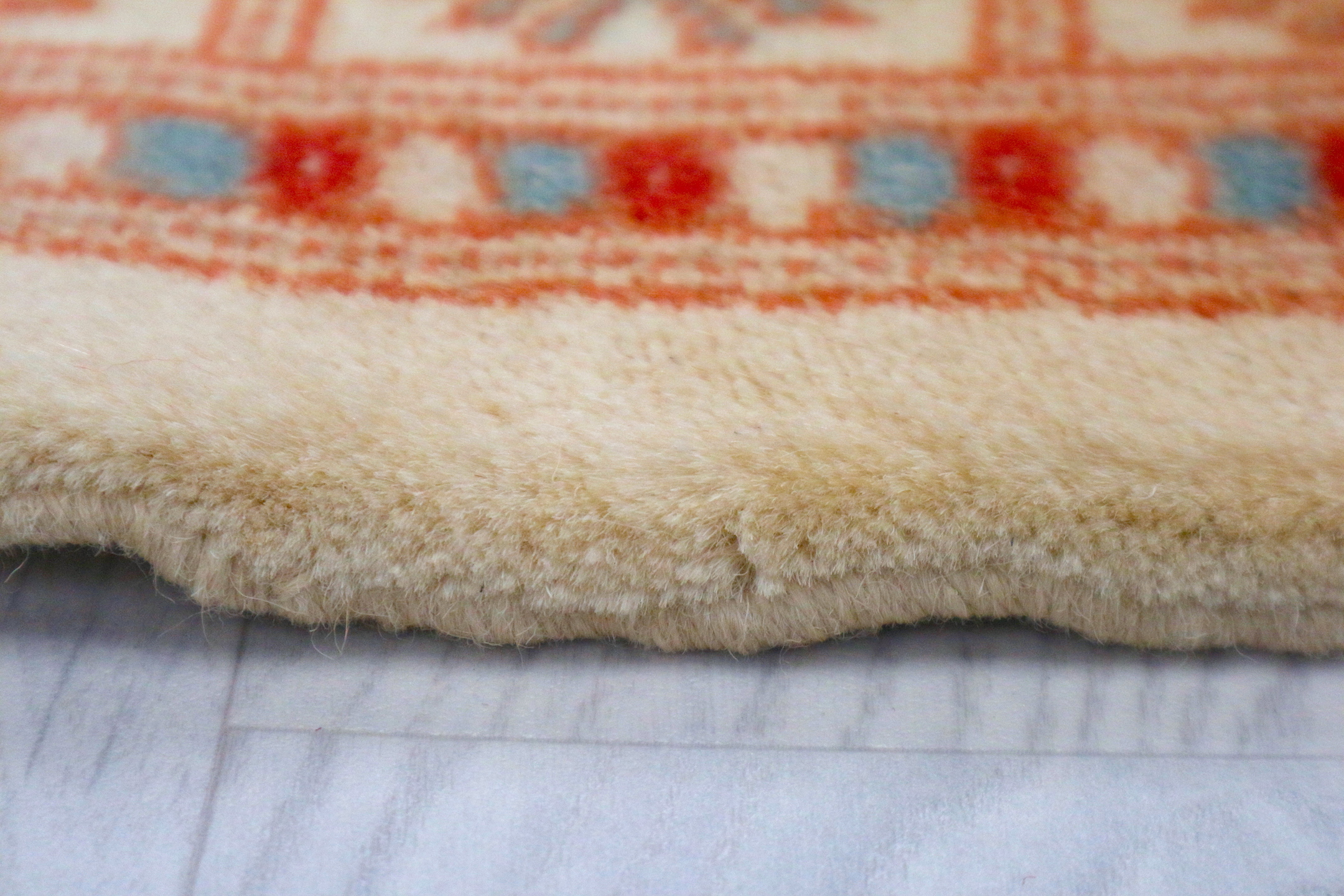 Fine Pakistan Bokhara Rug - Beige - Handknotted 100% wool Bokhara rug BOF044