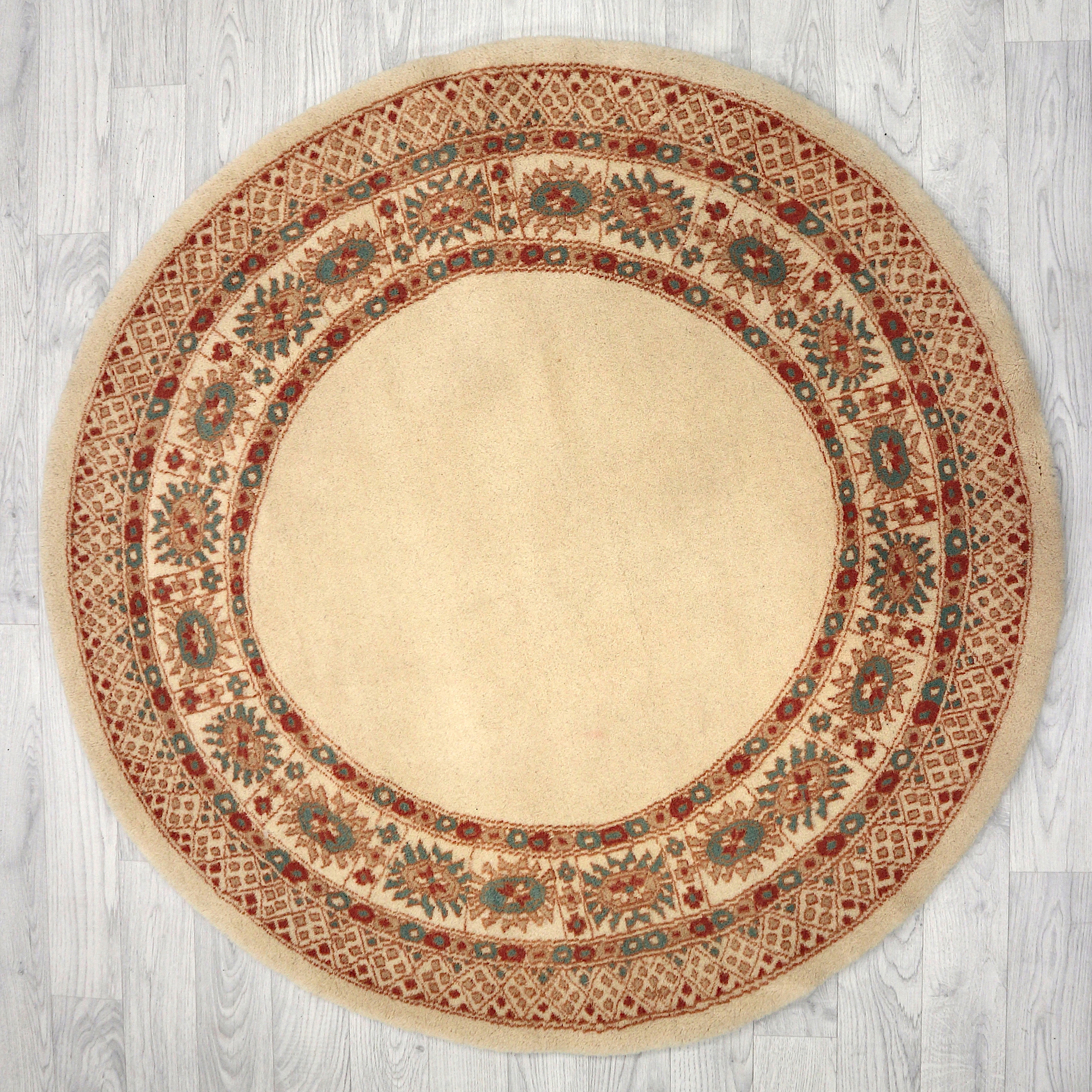 Fine Pakistan Bokhara Rug - Beige - Handknotted 100% wool Bokhara rug BOF044