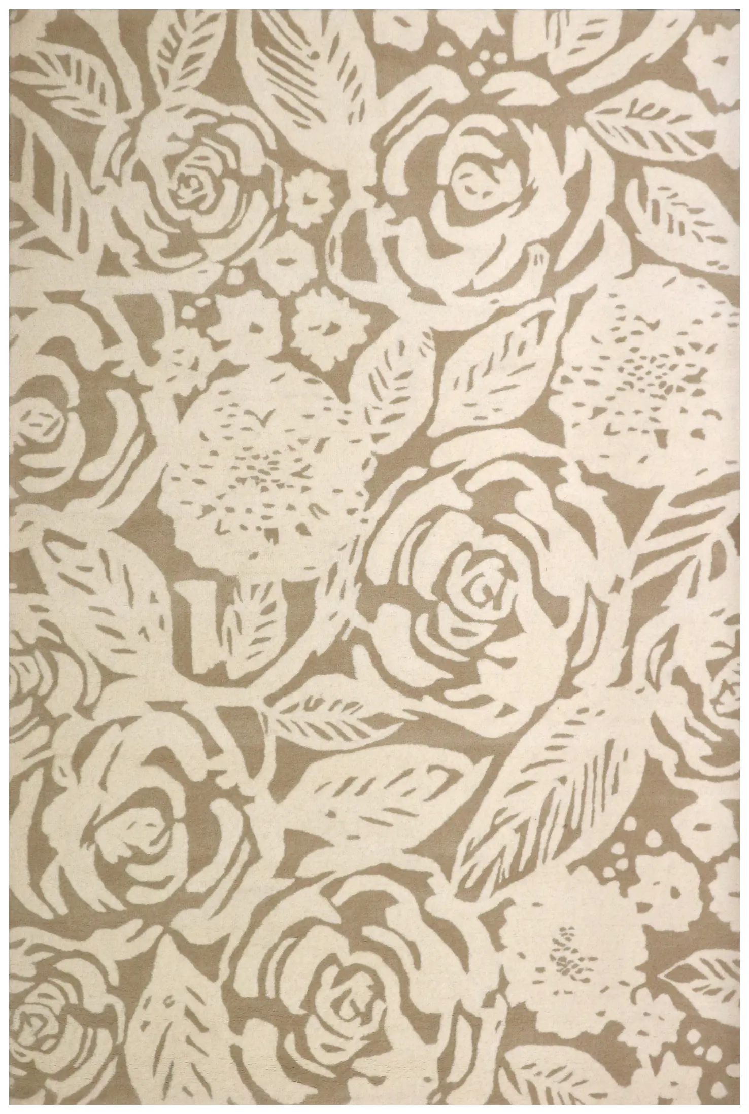 Ella Claire Indian Rug - Brown and Beige - ECAC04