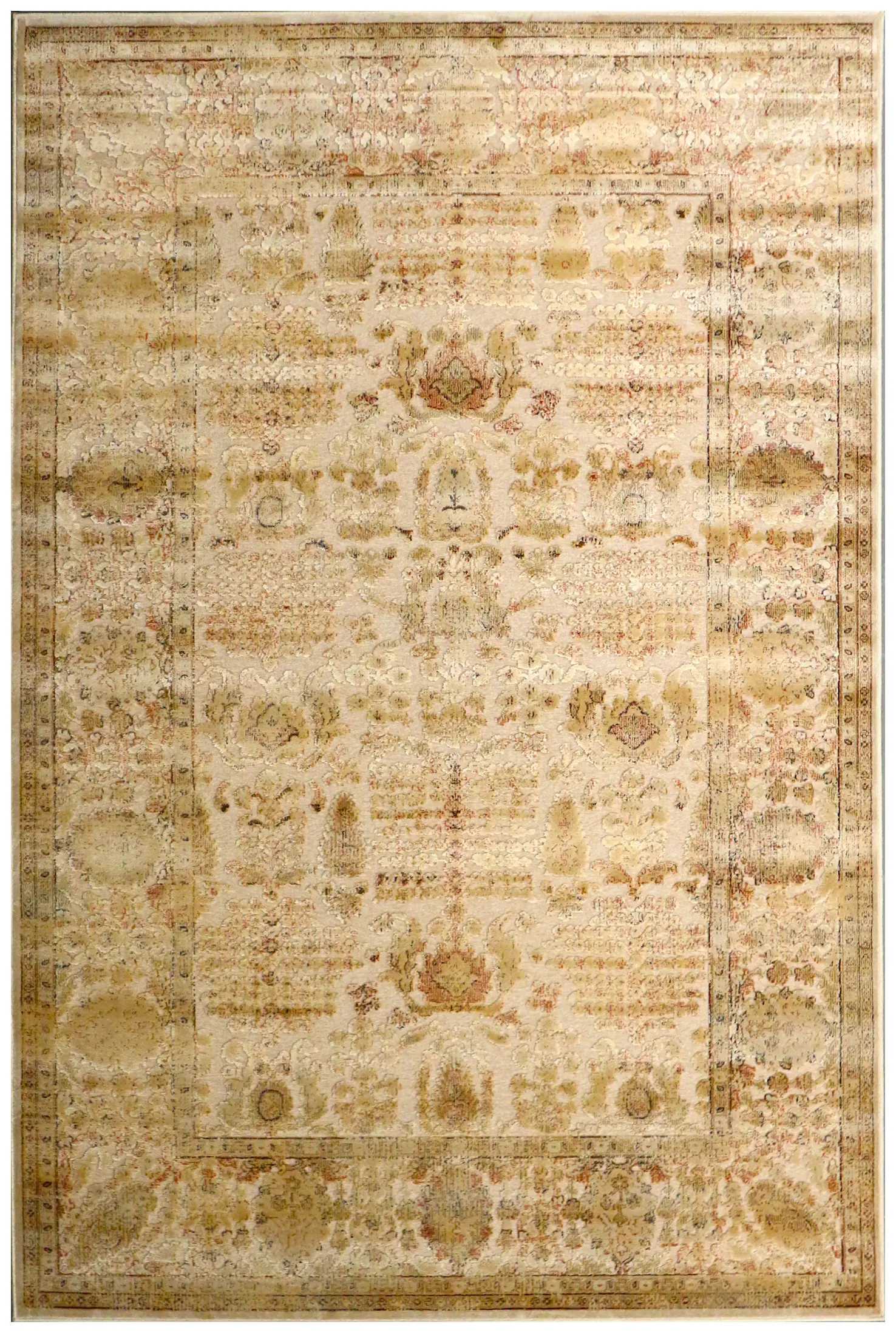 Vintage Design Rug - Multicoloured - Machine Woven ZCA011