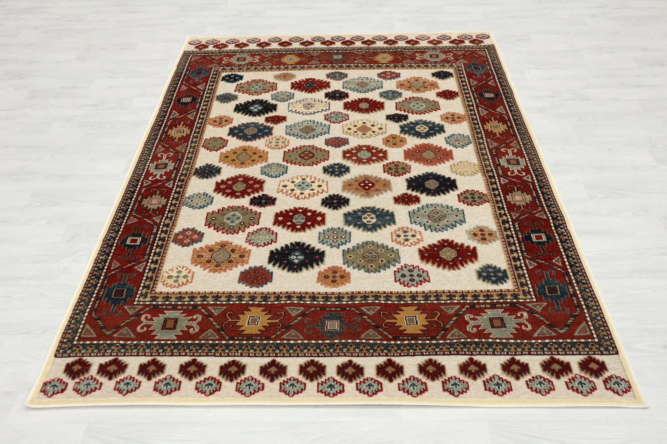 Vintage Design Rug - Multicoloured - Machine Woven ZCA016