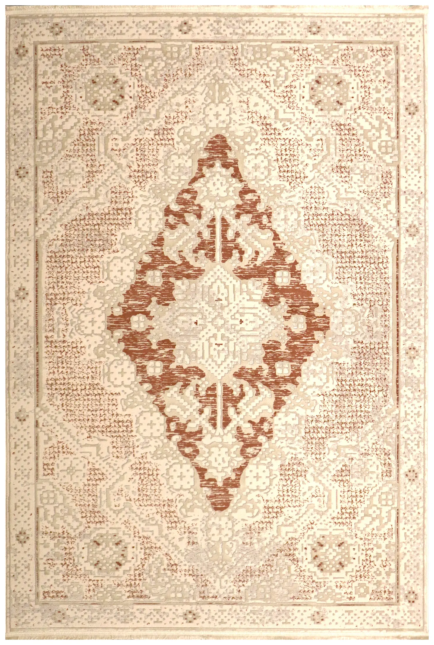 Vintage Design Rug - Multicoloured - Machine Woven ZCA017