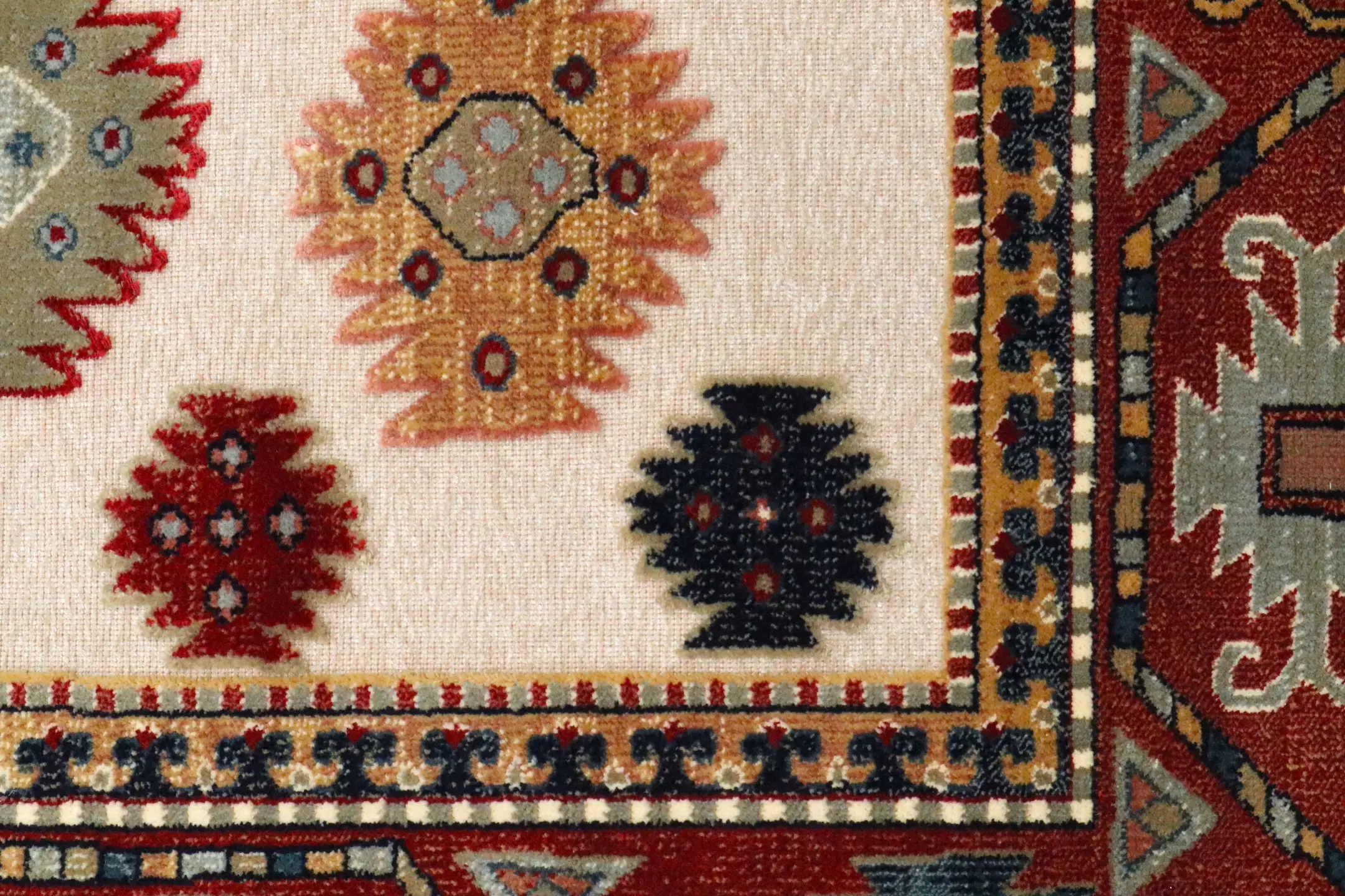 Vintage Design Rug - Multicoloured - Machine Woven ZCA016