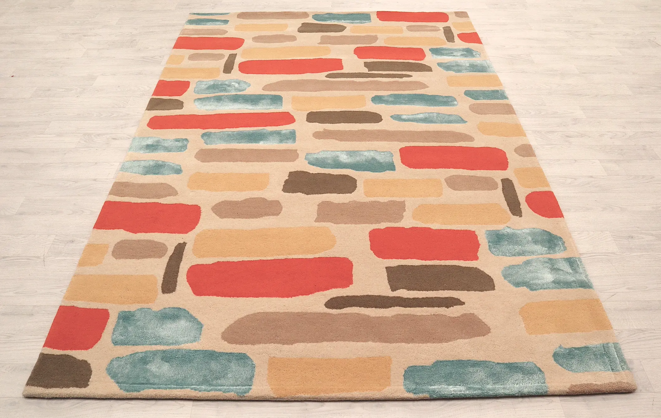 Ella Claire Indian Rug - Bricks - ECAC02
