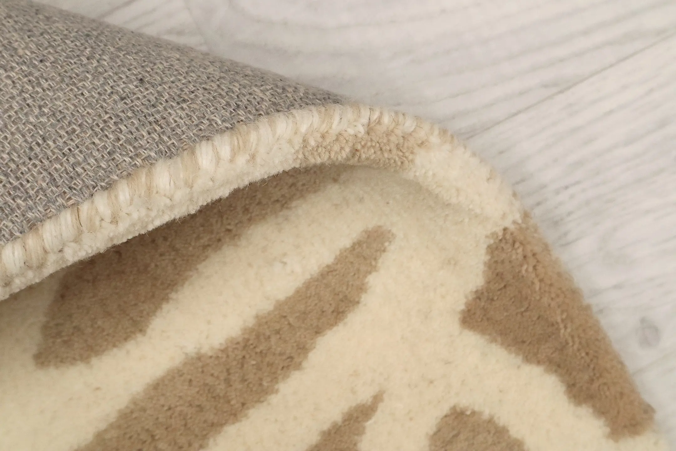 Ella Claire Indian Rug - Brown and Beige - ECAC04
