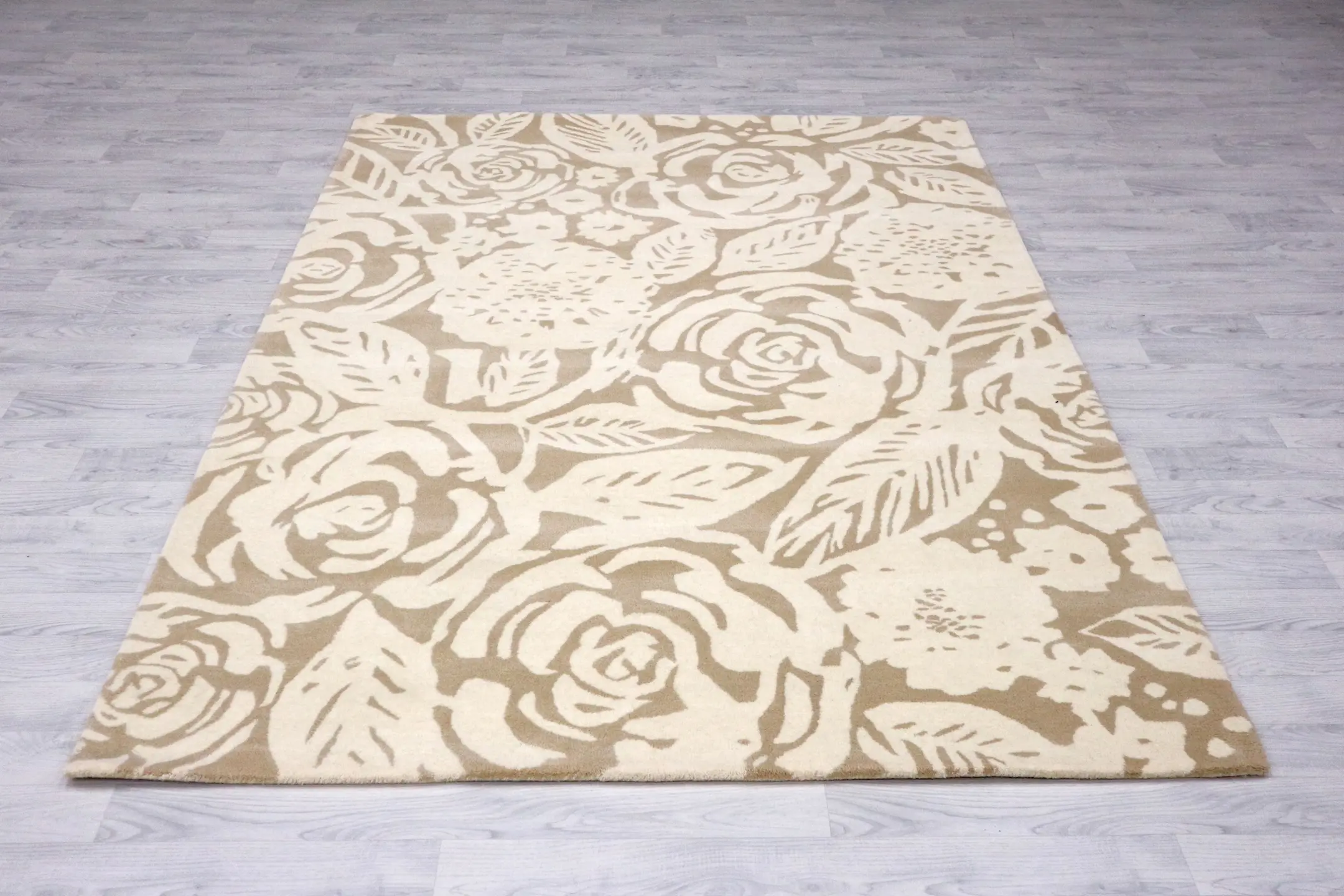 Ella Claire Indian Rug - Brown and Beige - ECAC04