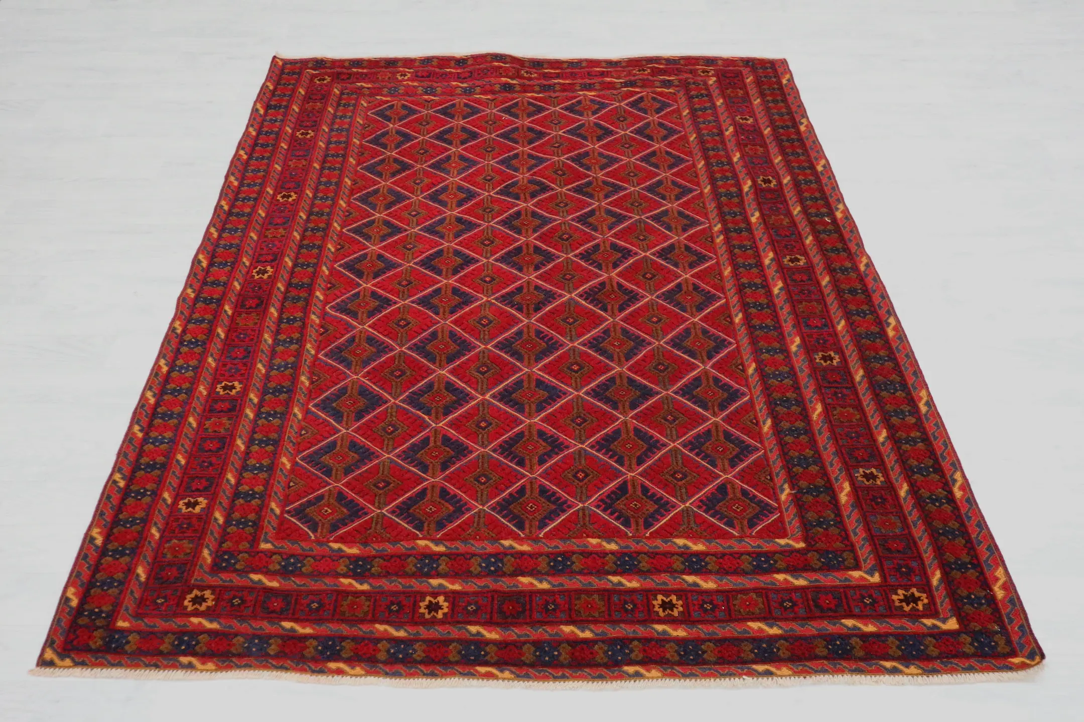 Fine Afghan Mushwani AMU019FIN 205 X 155