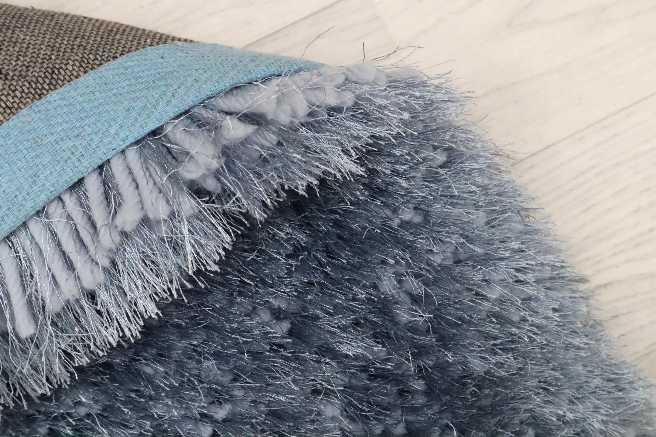Polyester Shaggy Rug P.Blu D Cls018708 170cm x 120cm