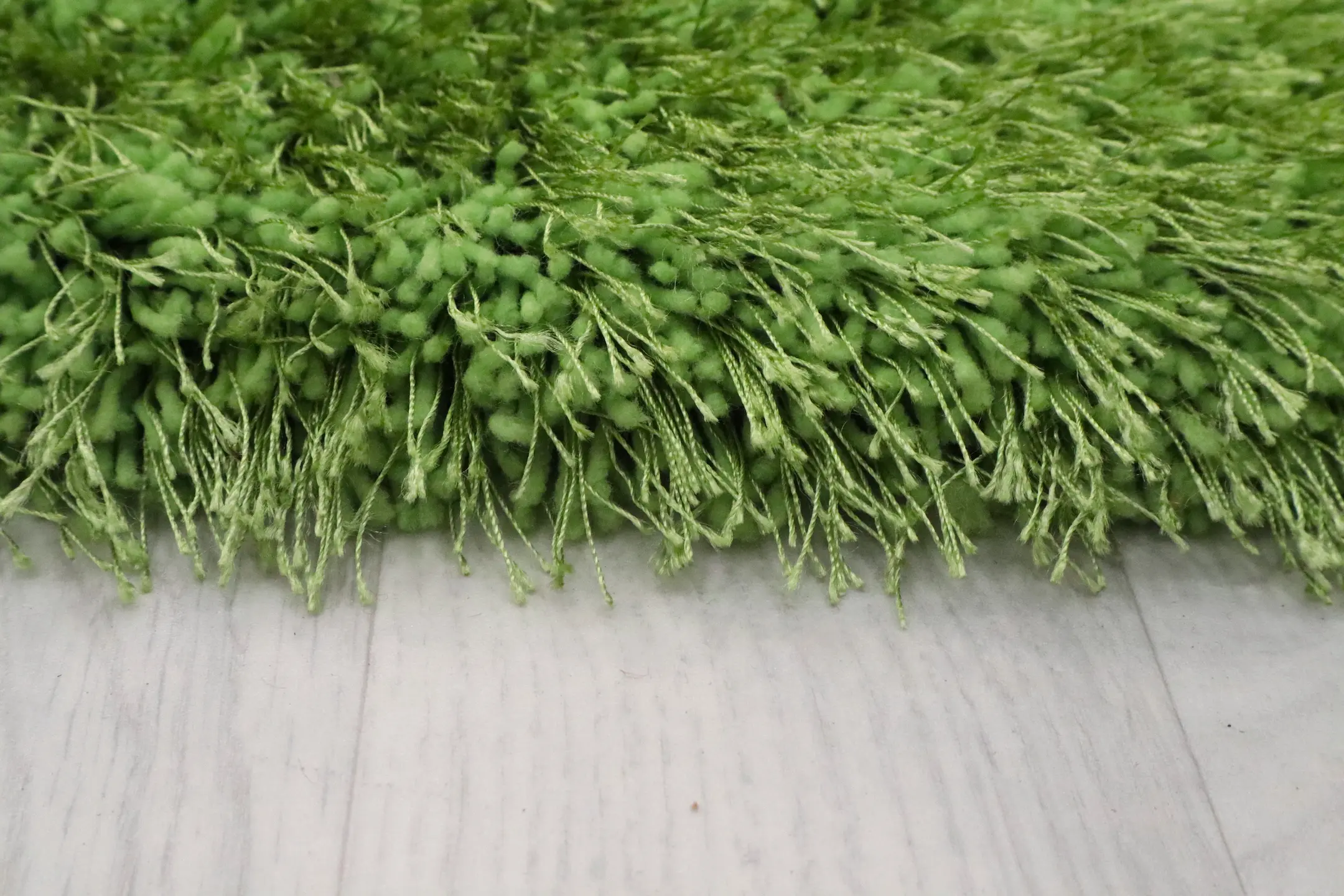 Polyester Shaggy Rug Green Clp023712 290cm x 200cm