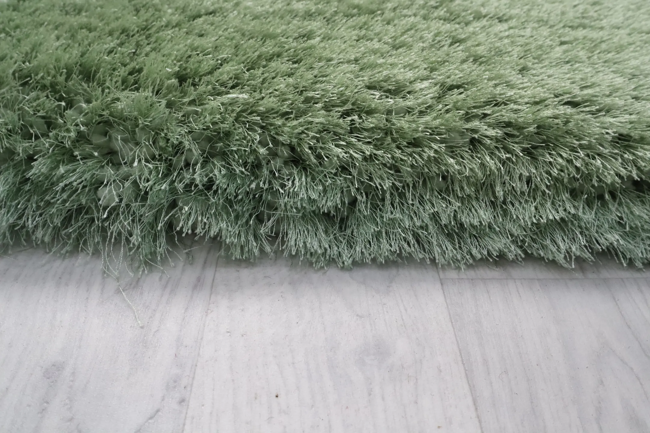 Polyester Shaggy Rug Green D Cls027706 340cm x 240cm