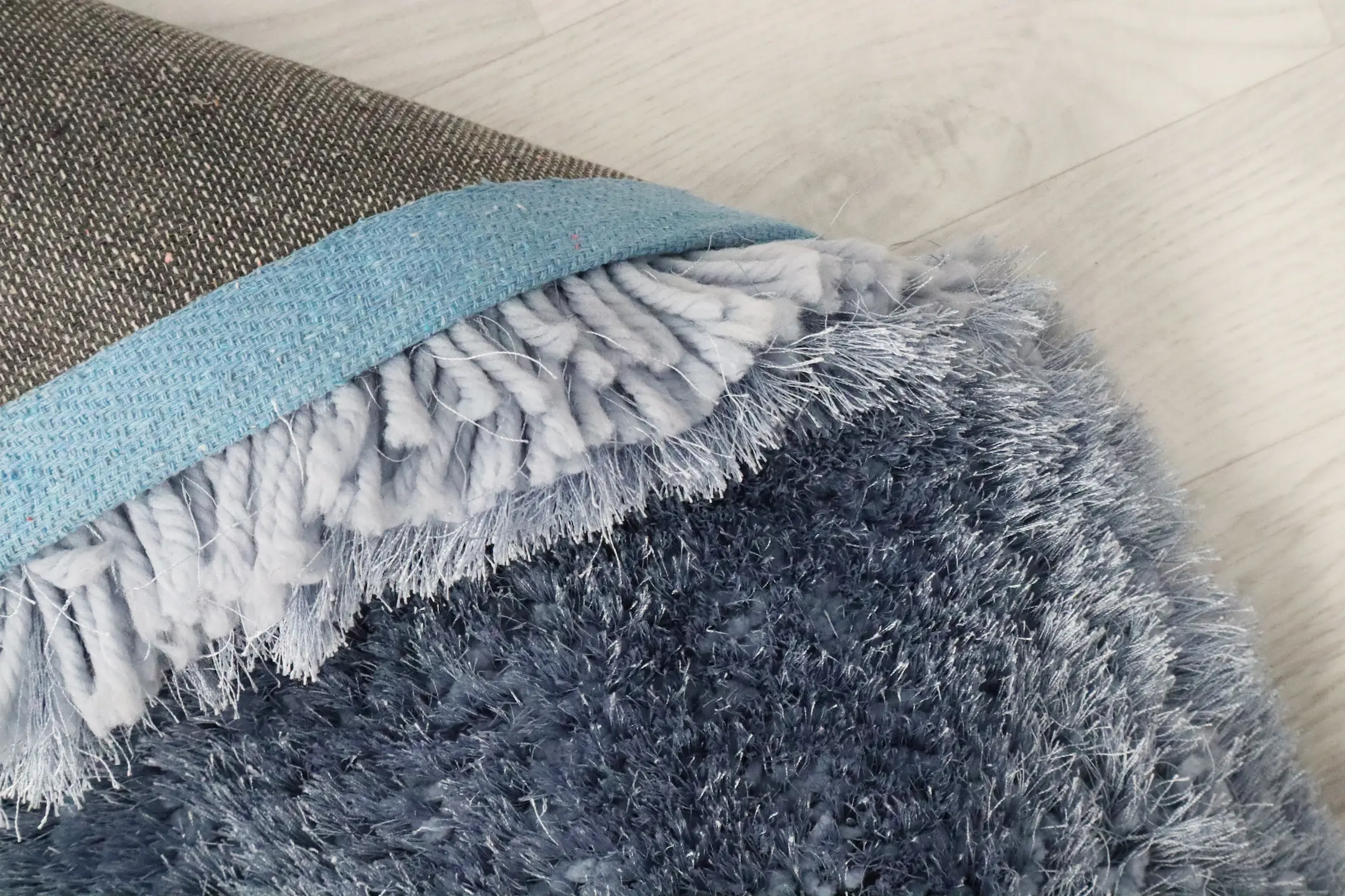 Polyester Shaggy Rug P.Blu D Cls027708 340cm x 240cm