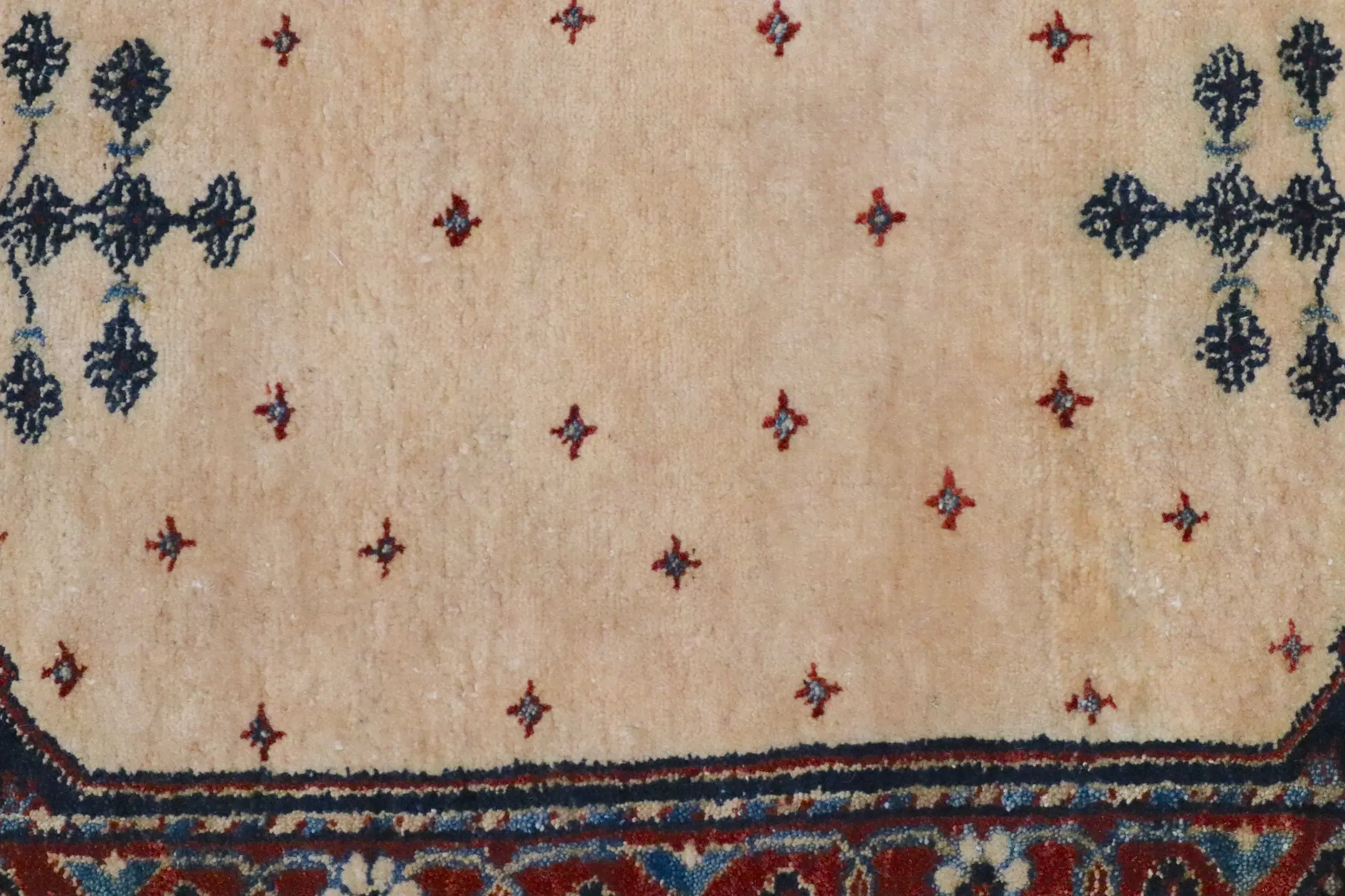 Indo Kashgai Rug Cream/Rust Ilg006082 91cm x 61cm