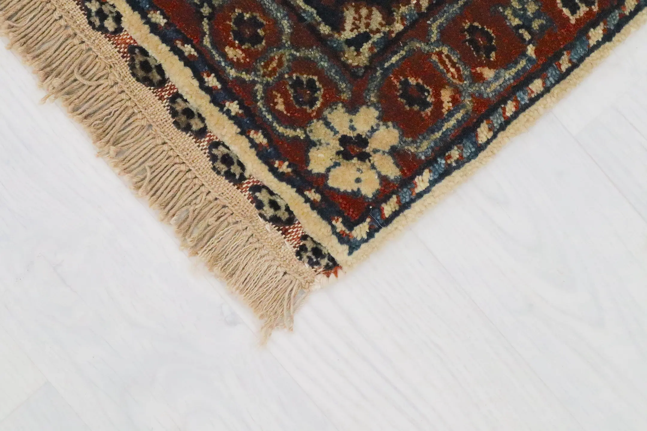 Indo Kashgai Rug Cream/Rust Ilg006082 91cm x 61cm