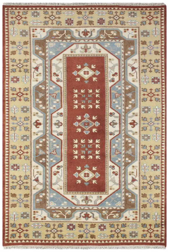 Indo Milas Rug - Multicoloured - Vibrant, Turkish inspired design Indian rug IML002
