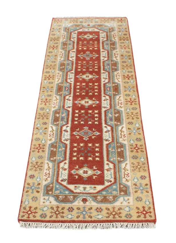 Indo Milas Rug - Multicoloured - Vibrant, Turkish inspired design Indian rug IML002