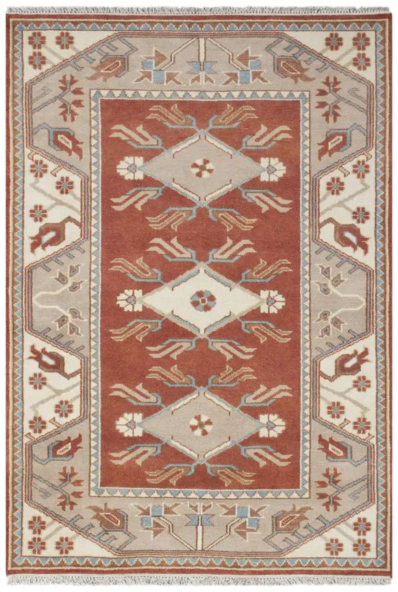 Indo Milas Rug - Multicoloured - Vibrant, Turkish inspired design Indian rug
