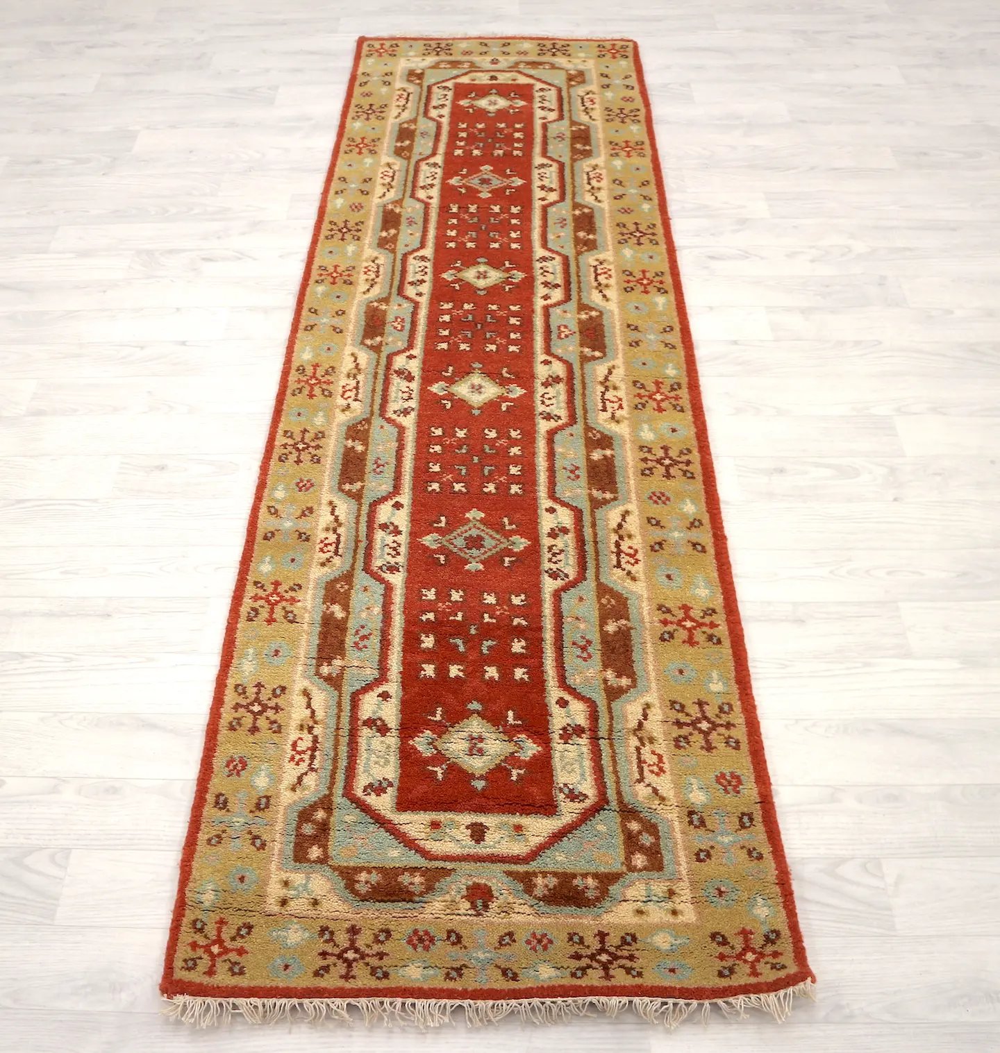 Indo Milas Rug - Multicoloured - Vibrant, Turkish inspired design Indian rug FAU000100 Z