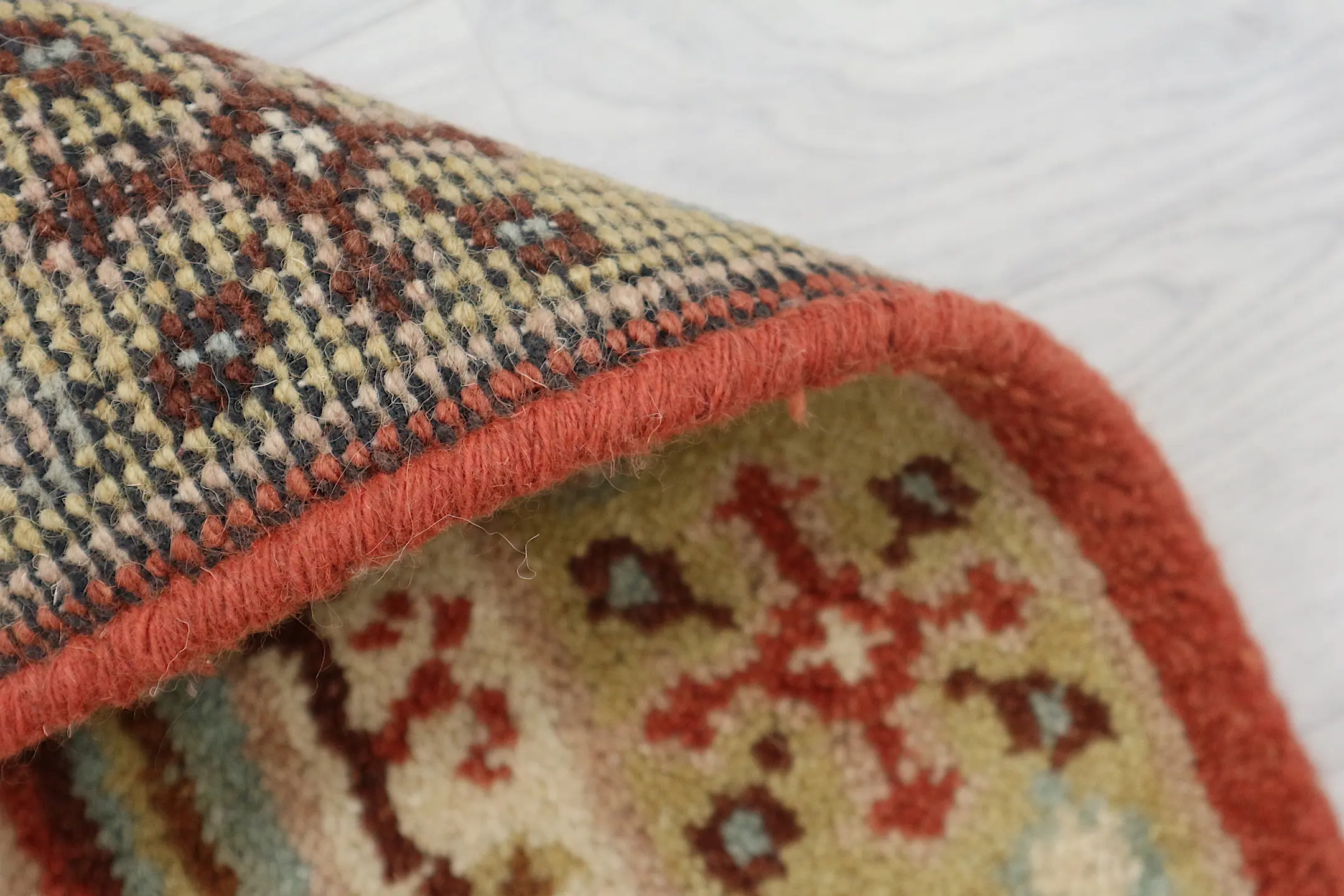 Indo Milas Rug - Multicoloured - Vibrant, Turkish inspired design Indian rug FAU000100 Z
