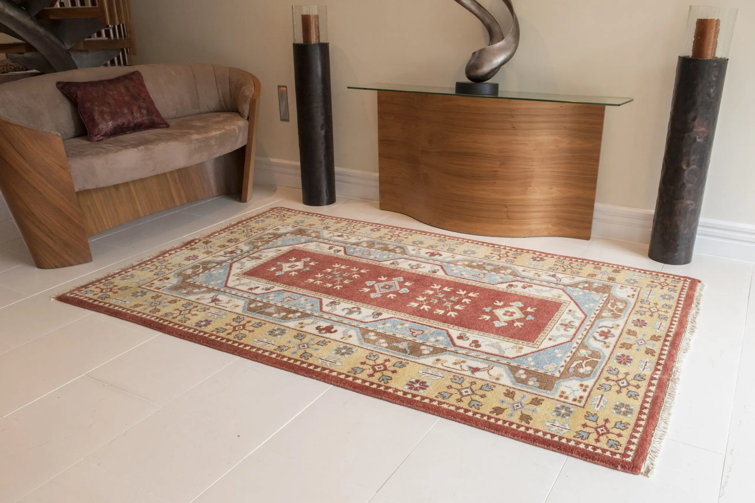 Indo Milas Rug - Multicoloured - Vibrant, Turkish inspired design Indian rug IML002