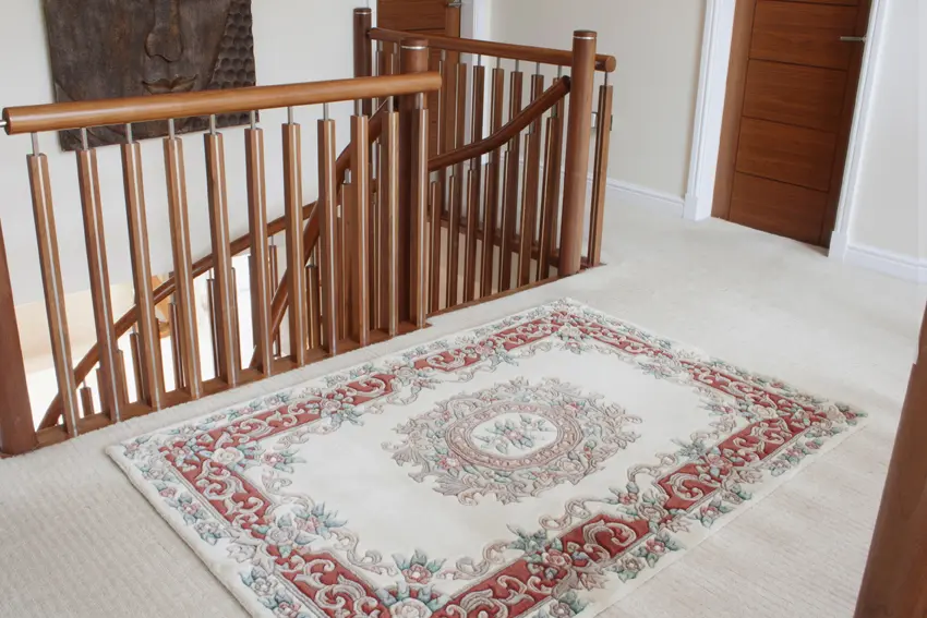 Indian Superwashed  Rug - Cream - Indian Superwashed Floral design Rug