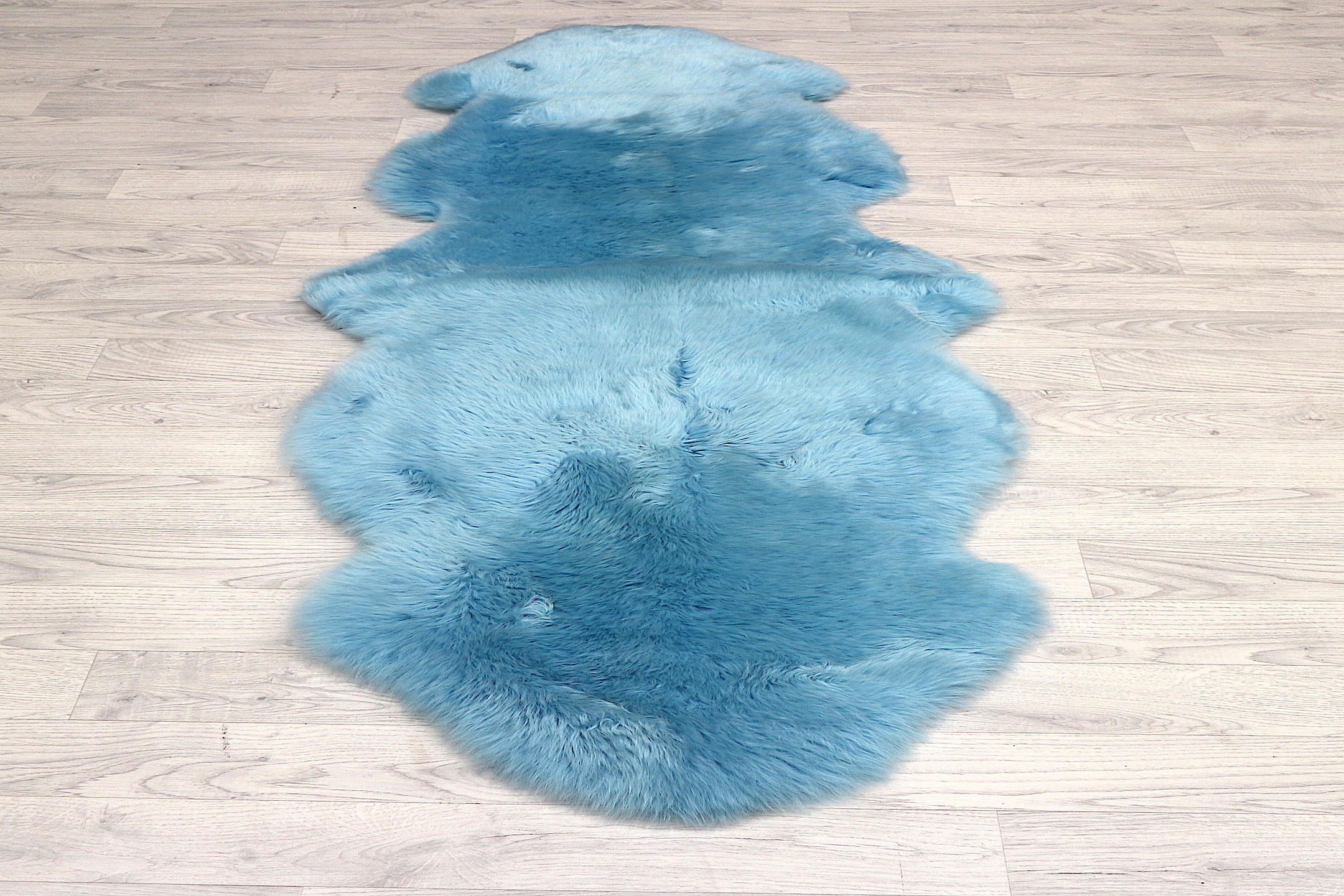 Natural Premium Sheepskin JSK - Sky Blue - 100% British Wool