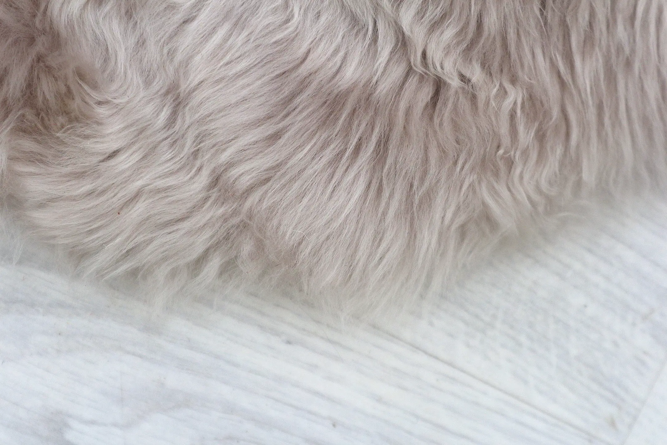 Single Natural Sheepskin JSK - Light Grey - 100% British Wool
