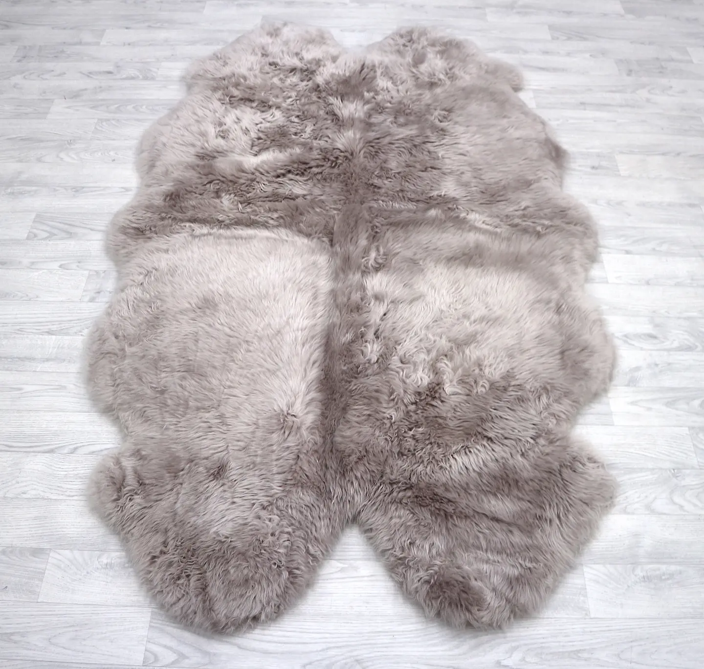Single Natural Sheepskin JSK - Light Grey - 100% British Wool